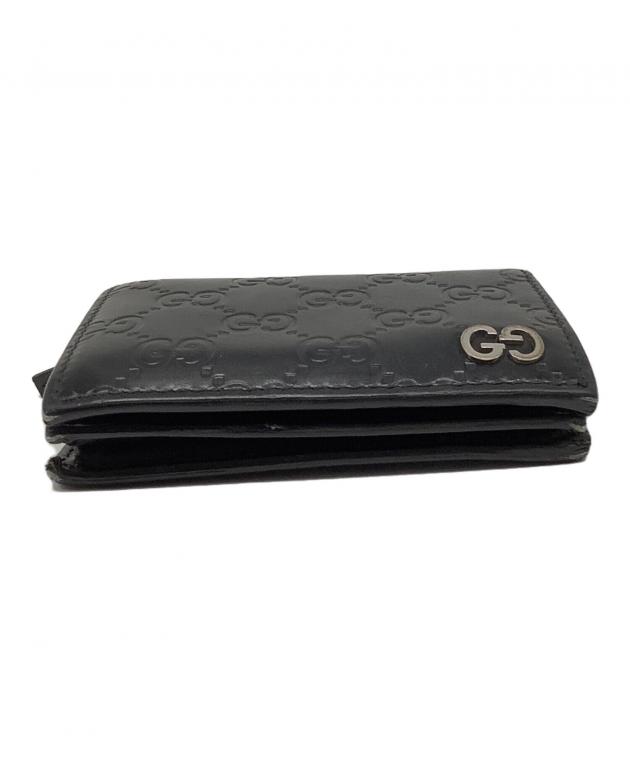 GUCCI グッチ 財布・ケース  黒 【古着】【中古】【送料無料】 中古・古着通販】GUCCI (グッチ) GGマトラッセカードケースウォレット
