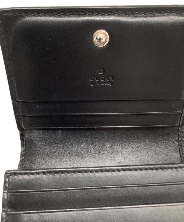 中古・古着通販】GUCCI (グッチ) コンパクトウォレット ブラック