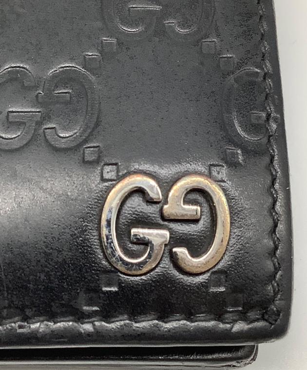 GUCCIコンパクトウォレット 中古・古着通販】GUCCI (グッチ) コンパクトウォレット ブラック