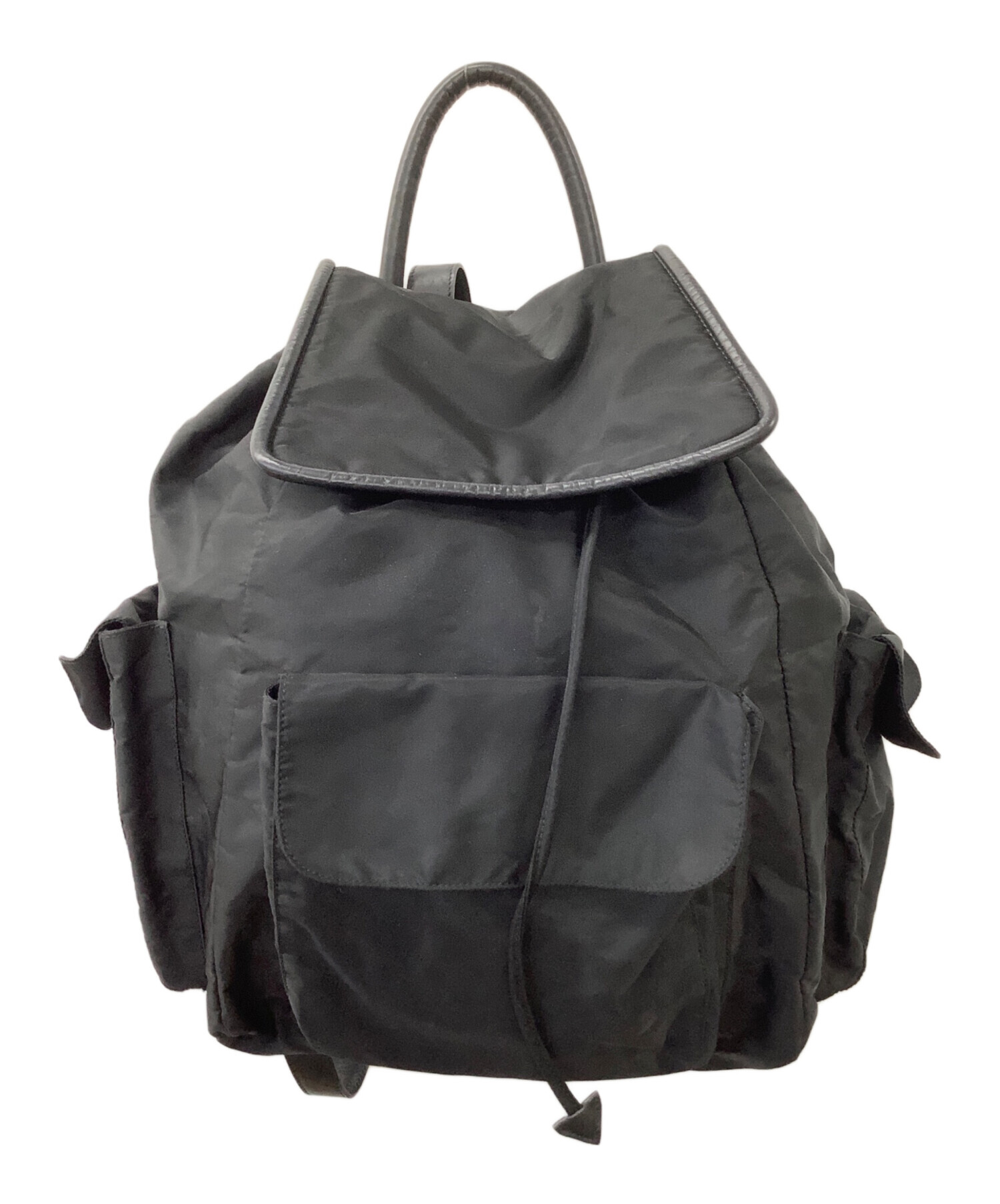 CELINE セリーヌ ブラック リュック・バックパック　ナイロン 中古・古着通販】CELINE (セリーヌ) ナイロンリュック ブラック