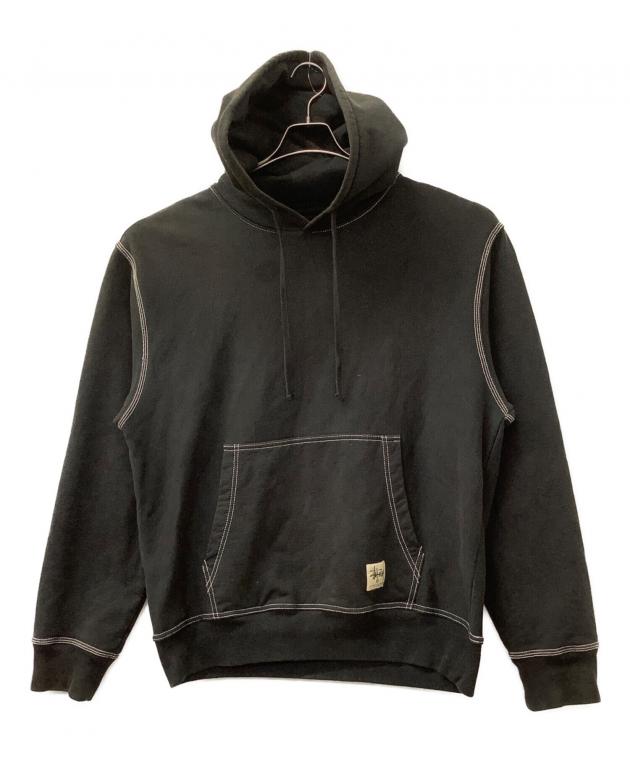 中古・古着通販】stussy (ステューシー) CONTRAST STITCH LABEL HOODIE 