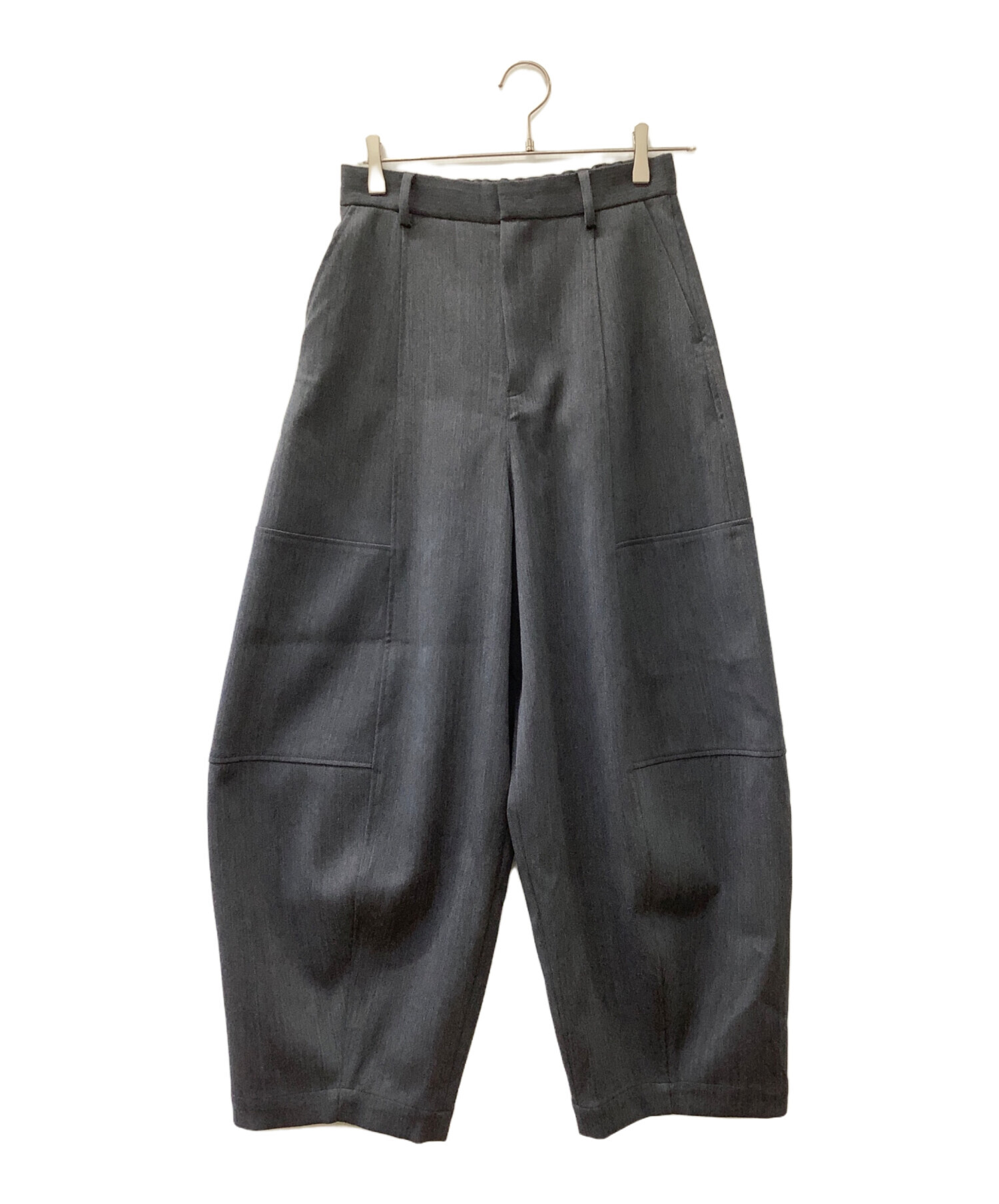 カレンソロジー　ダブルクロスパンツ　グレー　38サイズ 中古・古着通販】Curensology (カレンソロジー) T/Wダブルクロスパンツ