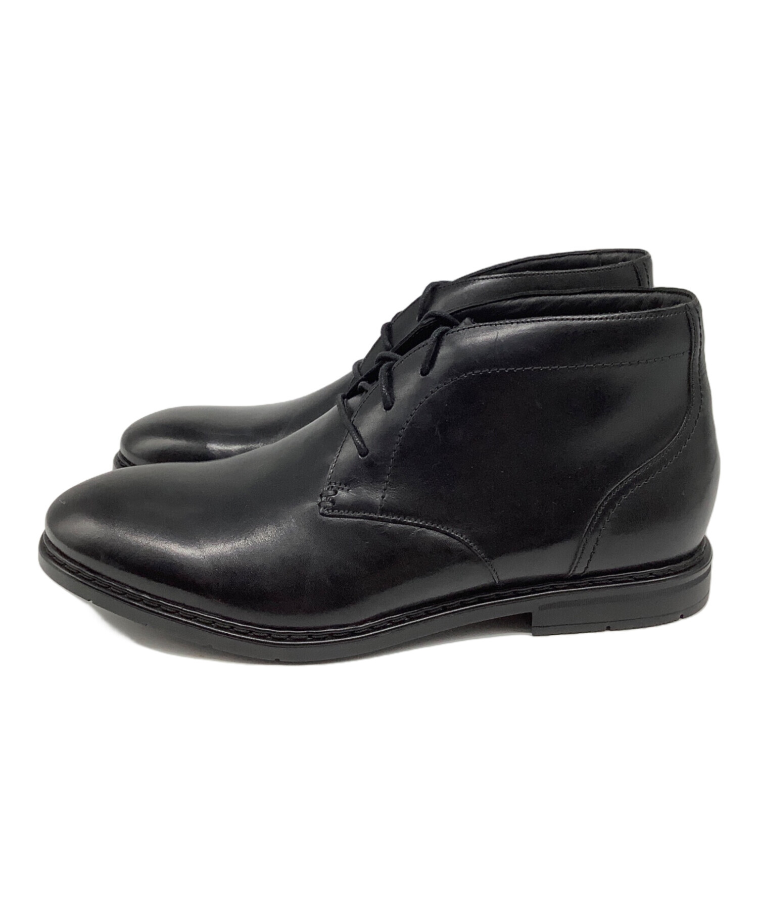 中古・古着通販】CLARKS (クラークス) ブーツ ブラック サイズ:UK8