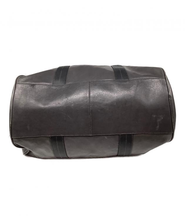 中古・古着通販】COACH (コーチ) レザーボストンバッグ ブラック