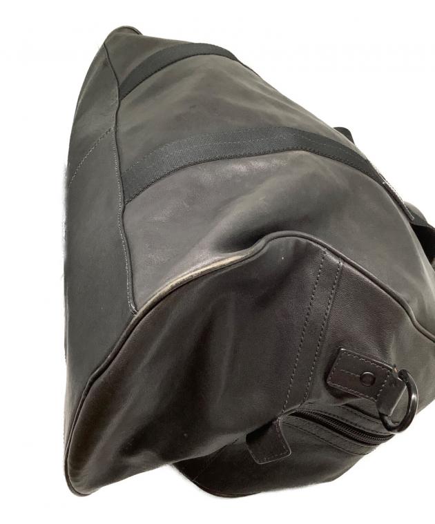 中古・古着通販】COACH (コーチ) レザーボストンバッグ ブラック
