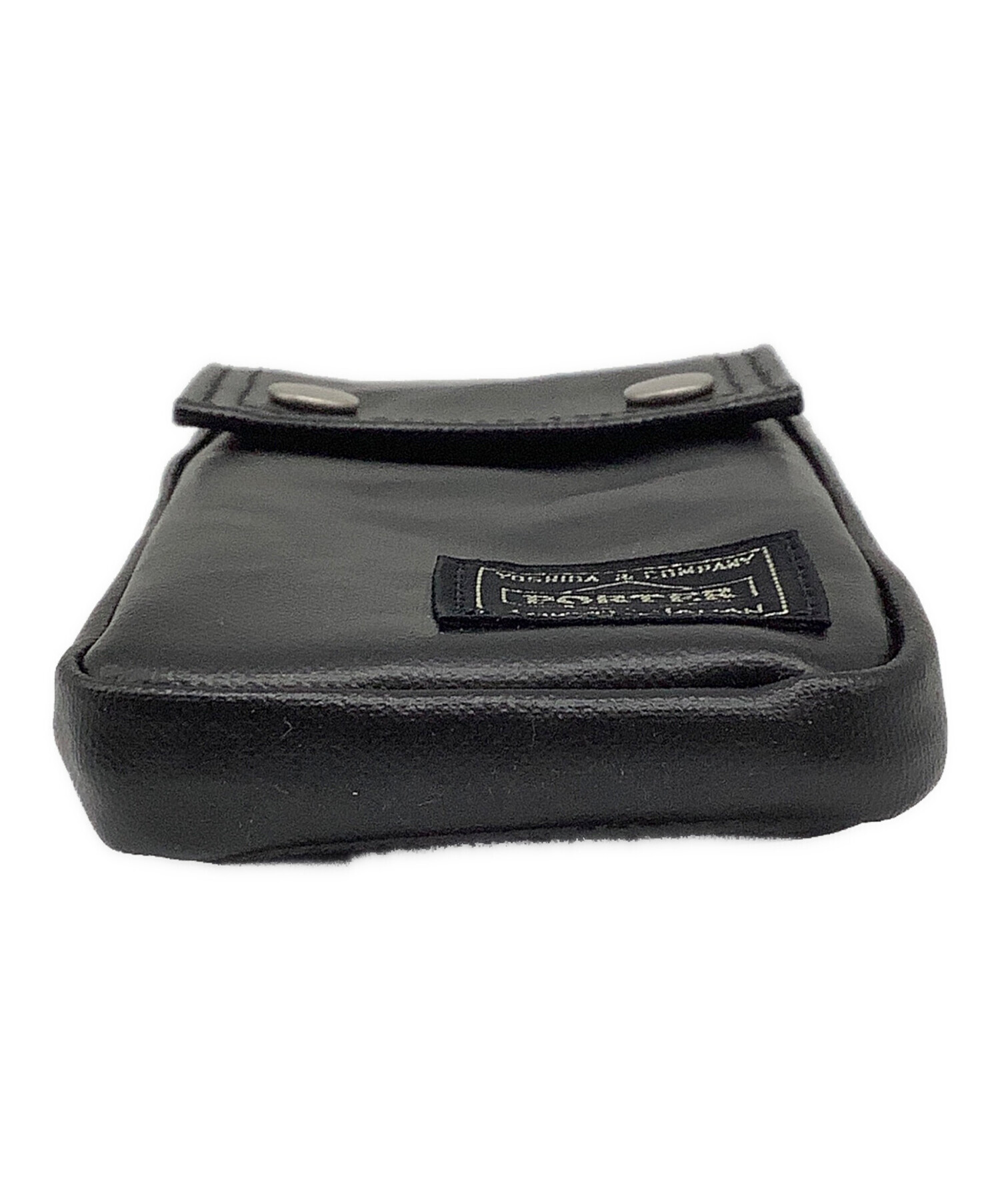 未使用品　1箇所剥がれあり　porter ポーター　レザー　ミニポーチ 中古・古着通販】PORTER (ポーター) フリースタイルポーチ ブラック