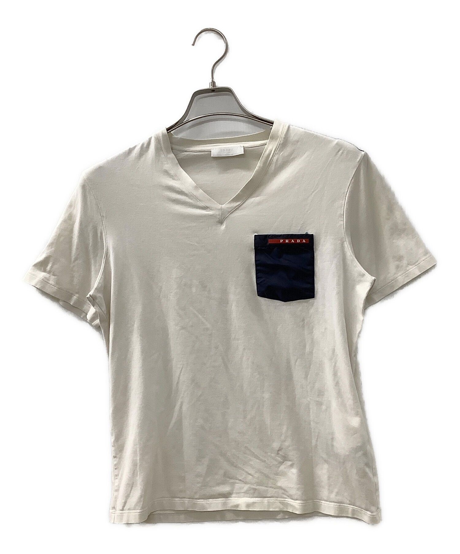 中古・古着通販】PRADA (プラダ) 半袖カットソー ホワイト サイズ:S