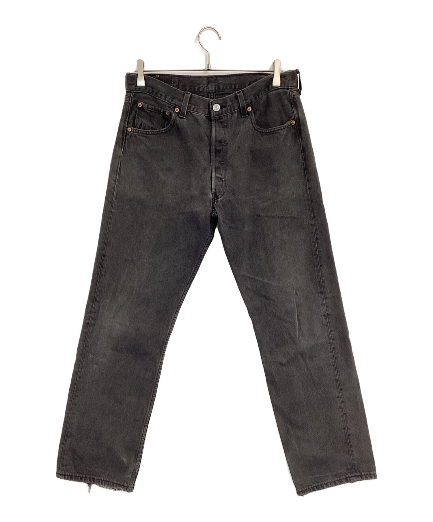 中古・古着通販】LEVI'S (リーバイス) 後染め501ブラックデニムパンツ
