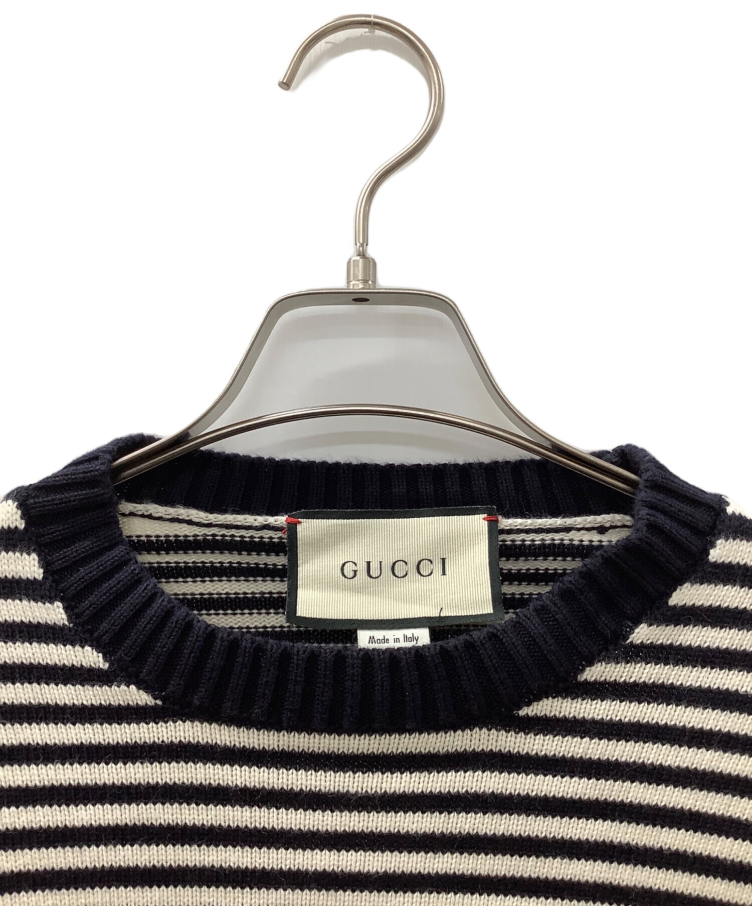 中古・古着通販】GUCCI (グッチ) 厚手ニット ネイビー サイズ:XS