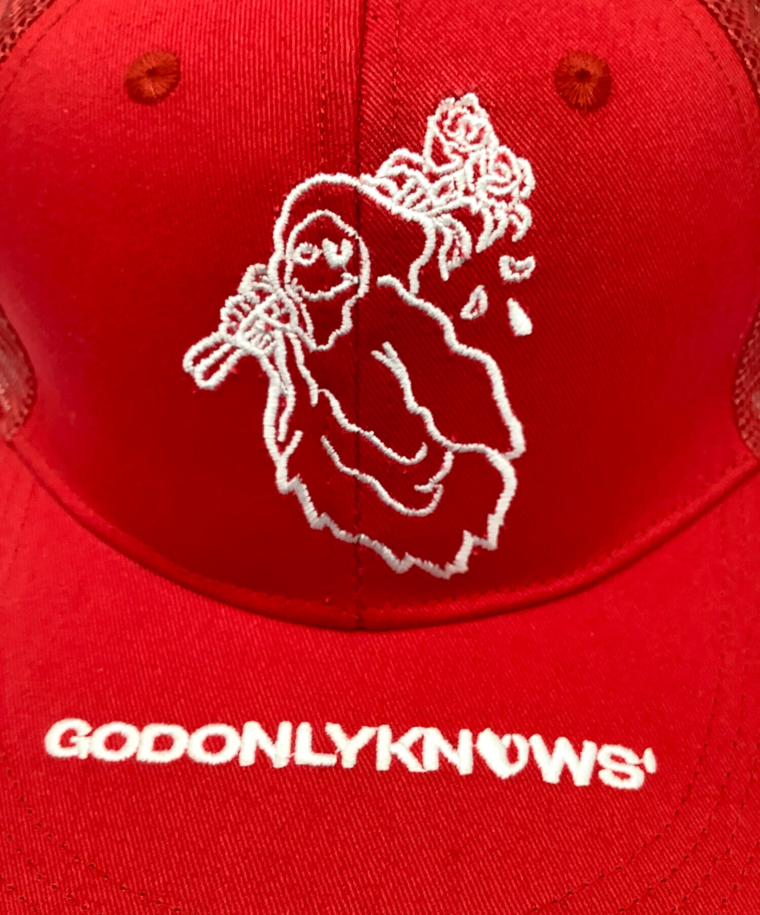 GOD ONLY KNOWS ロゴキャップ 中古・古着通販】GOD ONLY KNOWS (ゴッドオンリーノウズ) キャップ