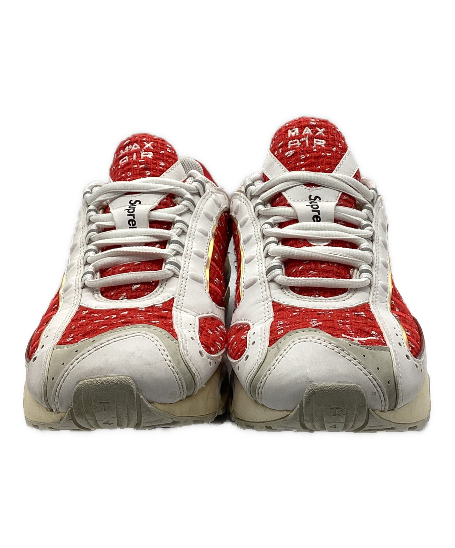 Nike Supreme コラボ スニーカー 赤白 中古・古着通販】NIKE (ナイキ) SUPREME (シュプリーム) Air Max
