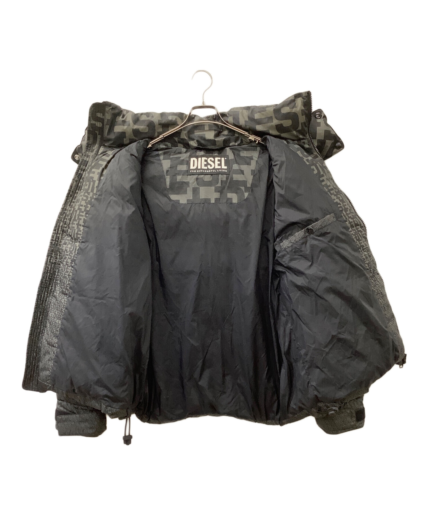 中古・古着通販】DIESEL (ディーゼル) ダウンジャケット ブラック