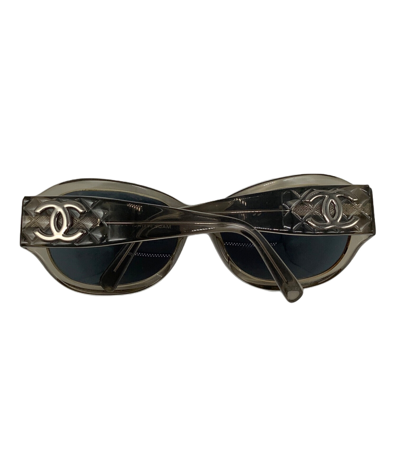 中古・古着通販】CHANEL (シャネル) ココマークサングラス グレー 中古・古着通販】CHANEL (シャネル) ココマークサングラス グレー