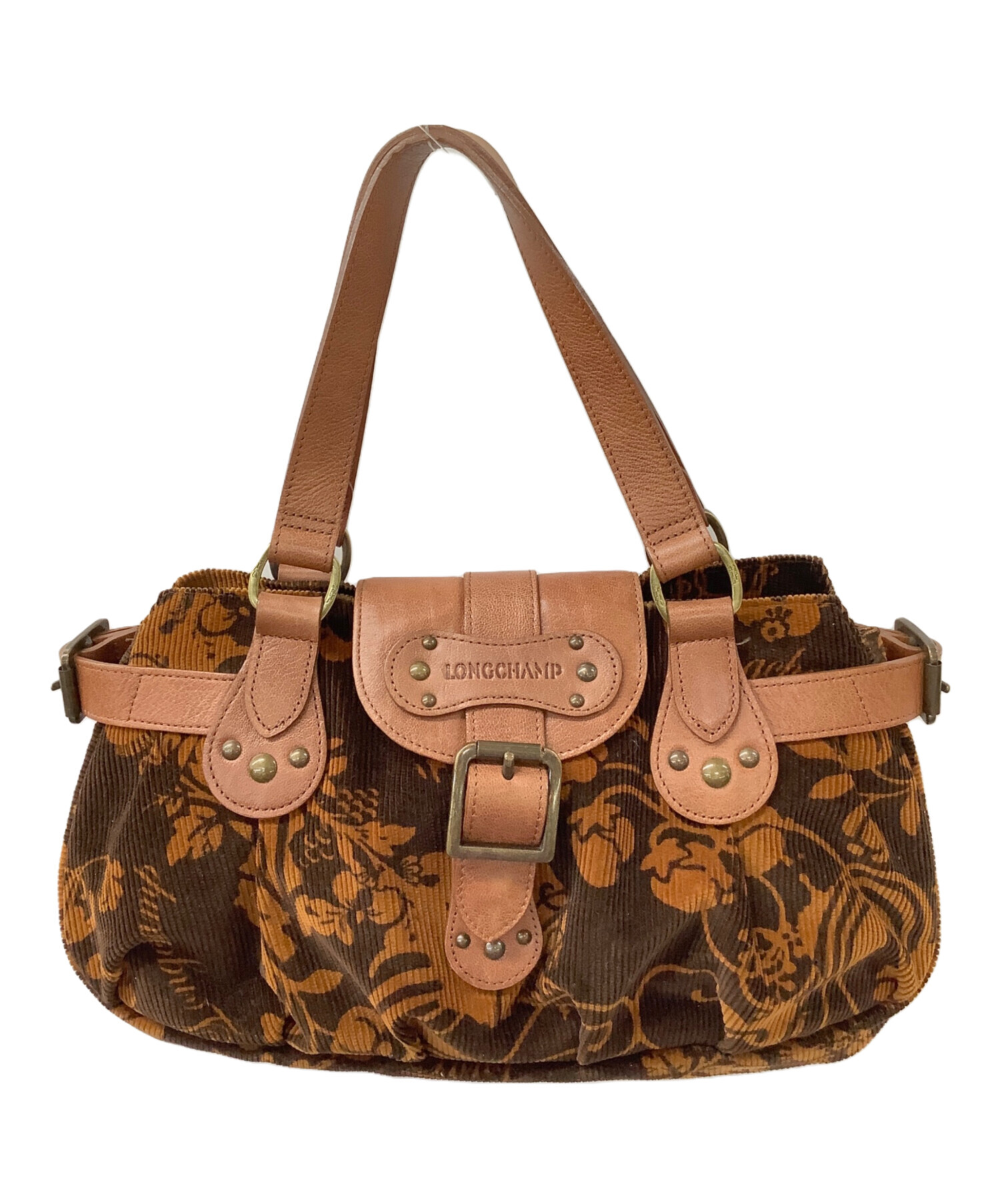 ダンロップT-E2本 ロンシャン2本 当時物 中古・古着通販】LONGCHAMP (ロンシャン) ハンドバッグ ブラウン