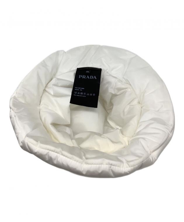 中古・古着通販】PRADA (プラダ) バケットハット ホワイト サイズ:XL