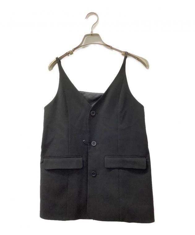 中古・古着通販】Ameri (アメリ) 3WAY PIN TUCK LAYERED VEST ブラック