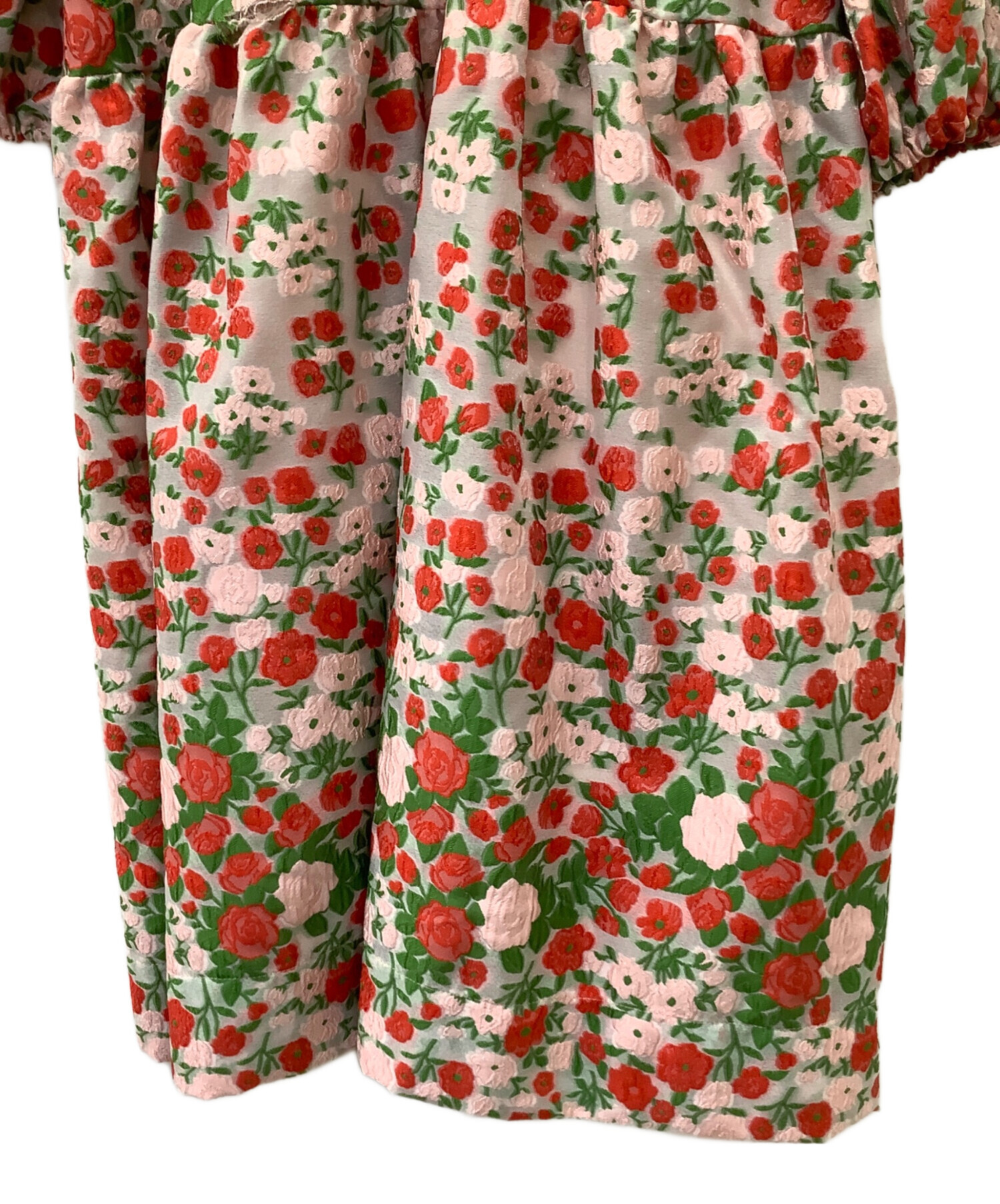 中古・古着通販】POPPY (ポピー) フラワージャガードオフショルドレス