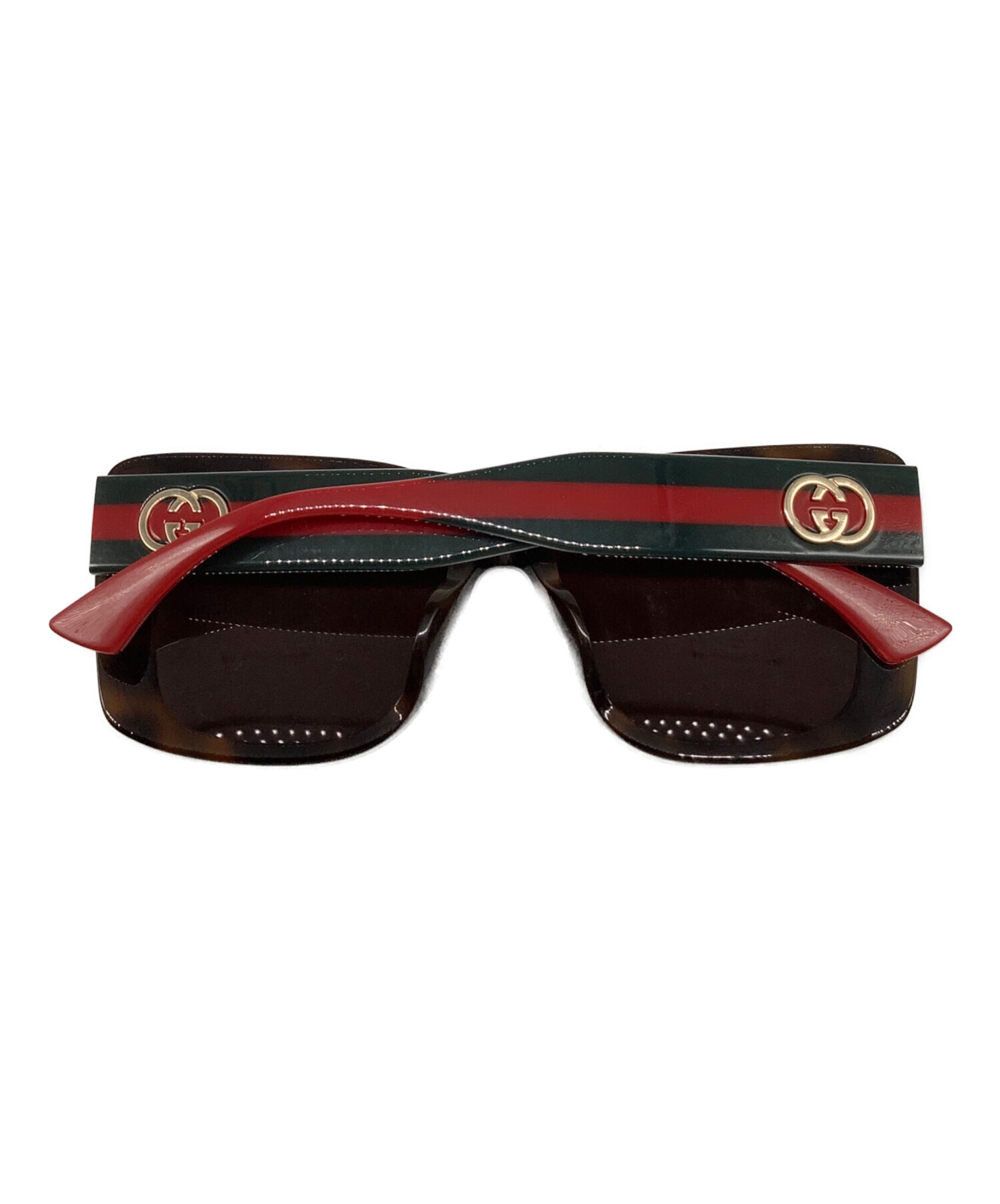 中古・古着通販】GUCCI (グッチ) スクエア サングラス ブラウン