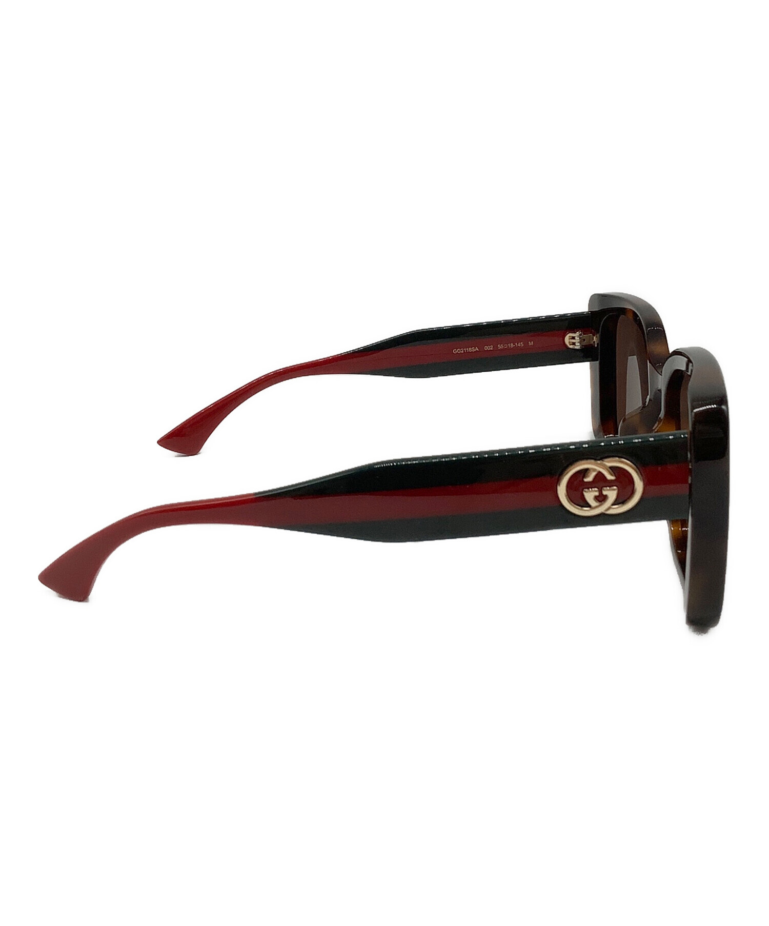 中古・古着通販】GUCCI (グッチ) スクエア サングラス ブラウン