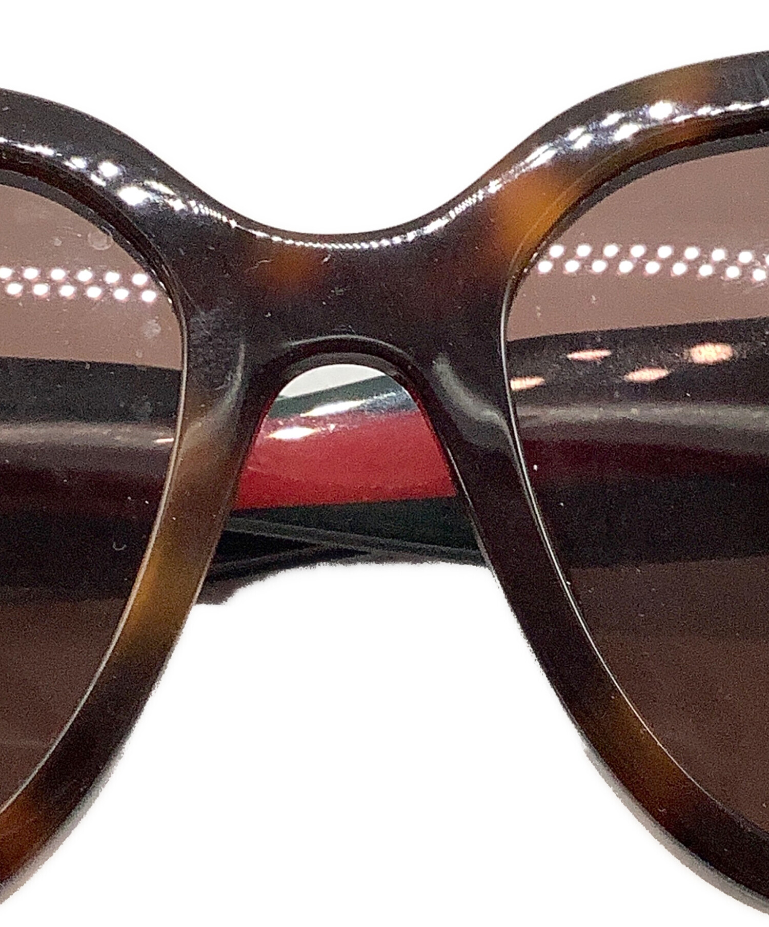 中古・古着通販】GUCCI (グッチ) スクエア サングラス ブラウン