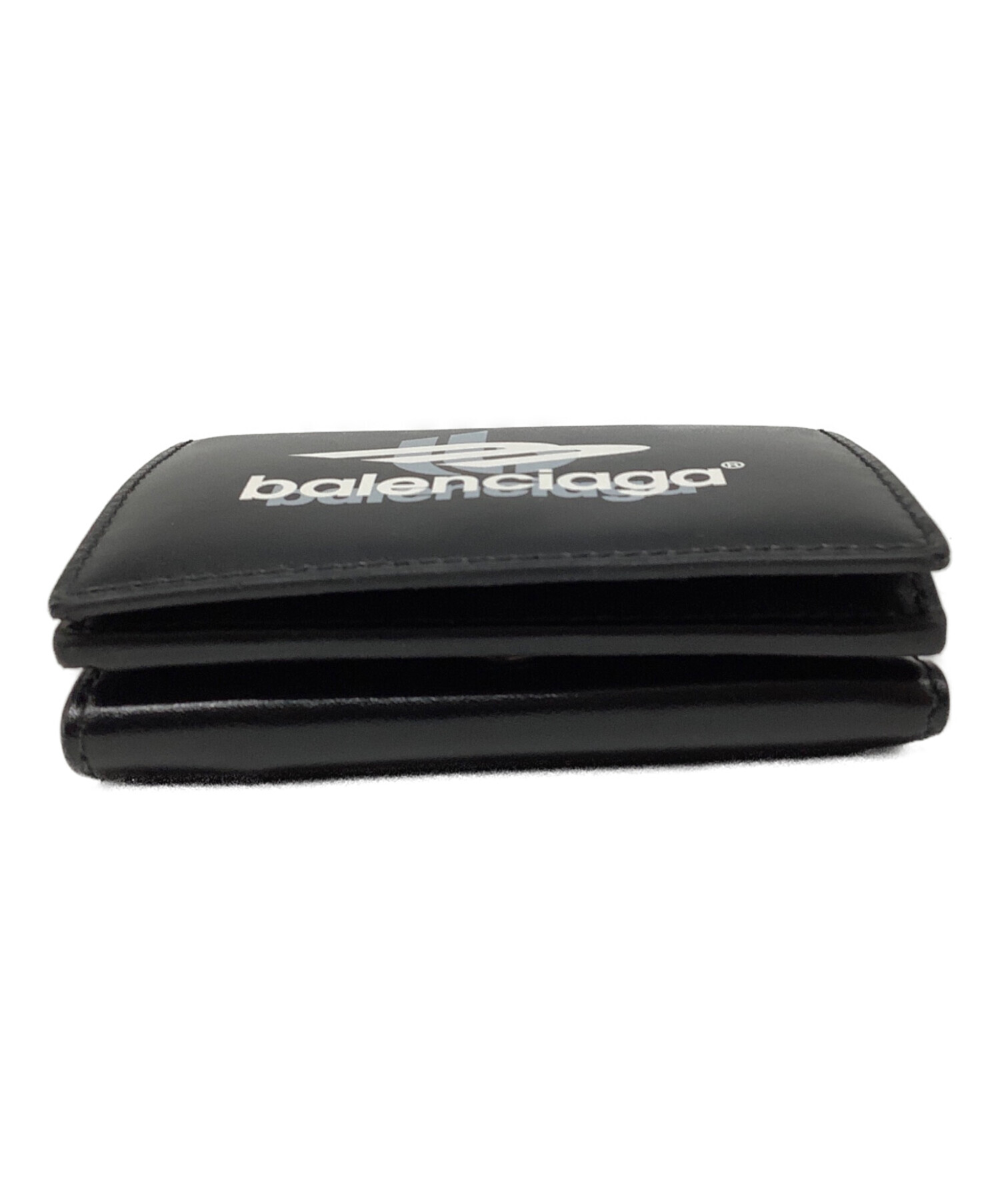 中古・古着通販】BALENCIAGA (バレンシアガ) 3つ折り財布 ブラック