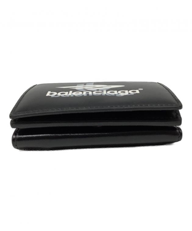 中古・古着通販】BALENCIAGA (バレンシアガ) 3つ折り財布 ブラック