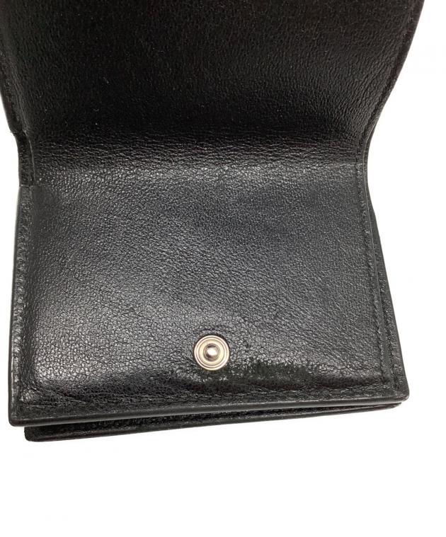 中古・古着通販】BALENCIAGA (バレンシアガ) 3つ折り財布 ブラック
