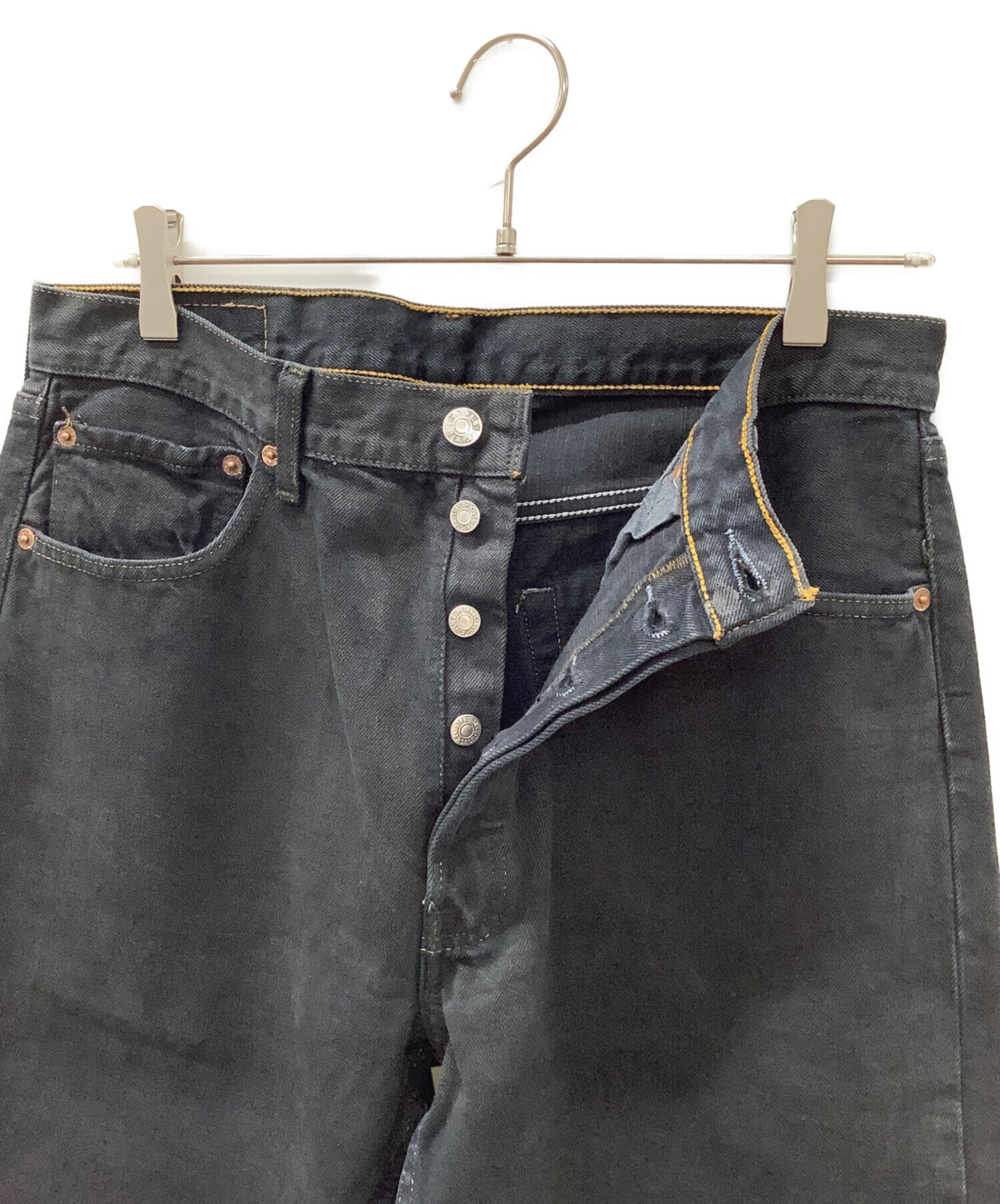 中古・古着通販】LEVI'S (リーバイス) 501デニムパンツ ブラック
