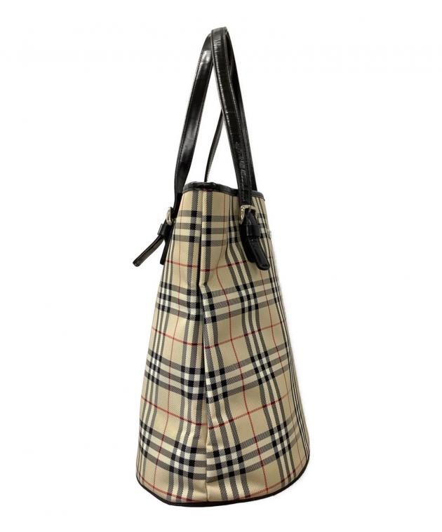 【値下げ】BURBERRY BLUE LABEL コーデュロイトートバッグ 中古・古着通販】BURBERRY BLUE LABEL (バーバリー ブルー レーベル