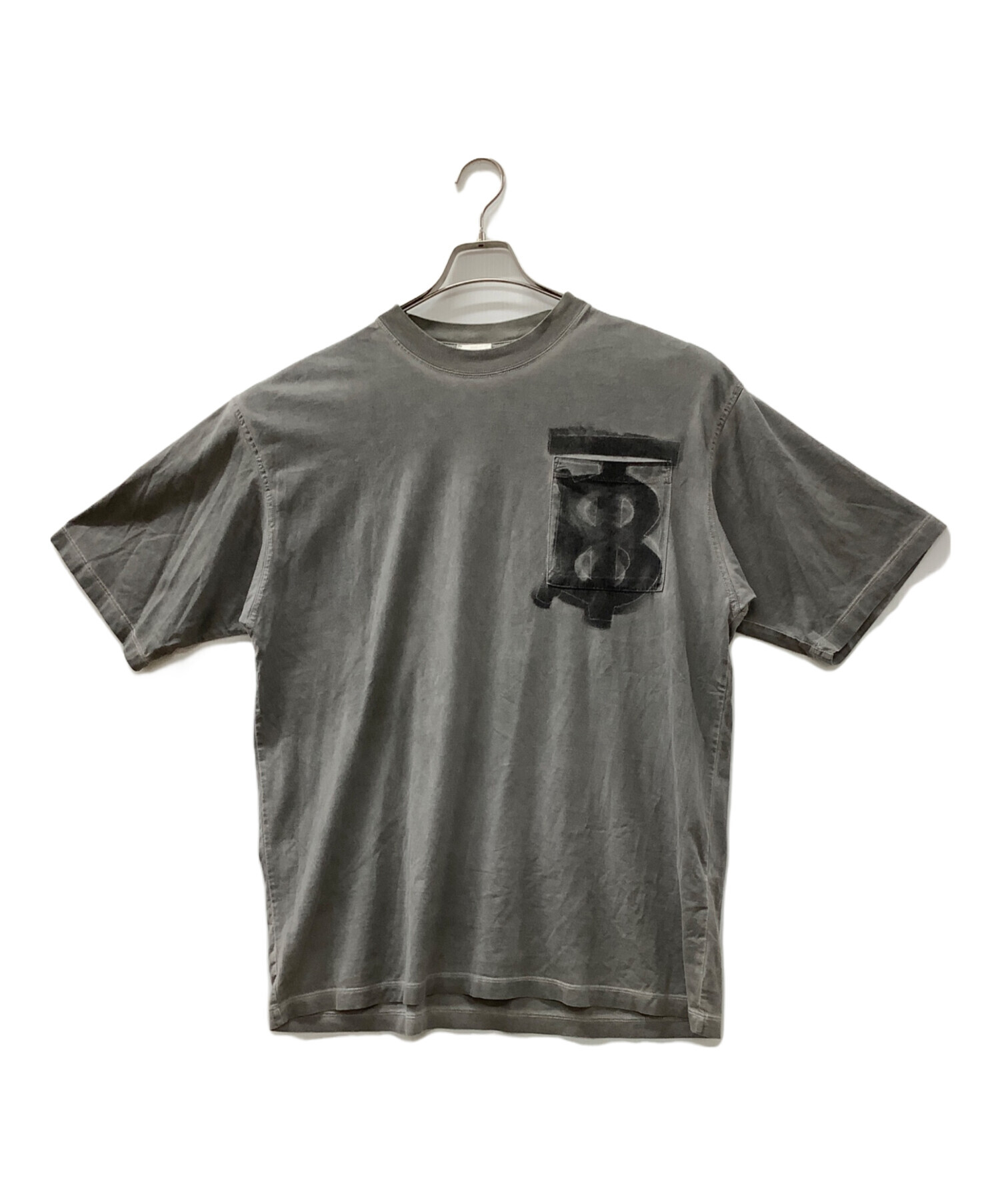 中古・古着通販】BURBERRY (バーバリー) 半袖Tシャツ グレー サイズ:M