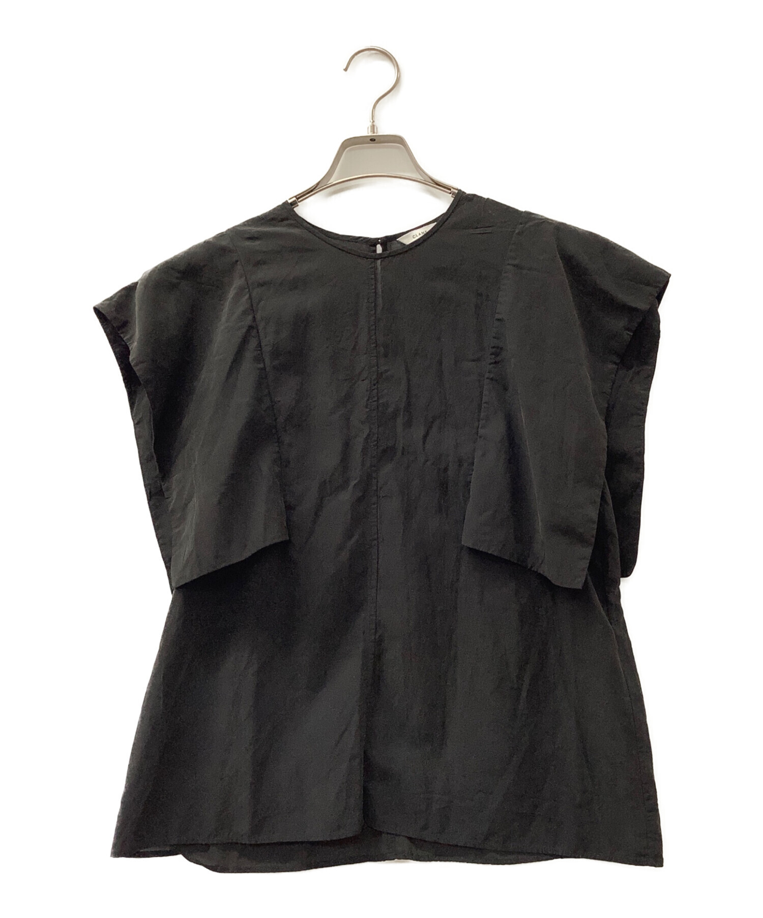 中古・古着通販】CLANE (クラネ) CLANE SQUARE SLEEVE BLOUSE ブラック 