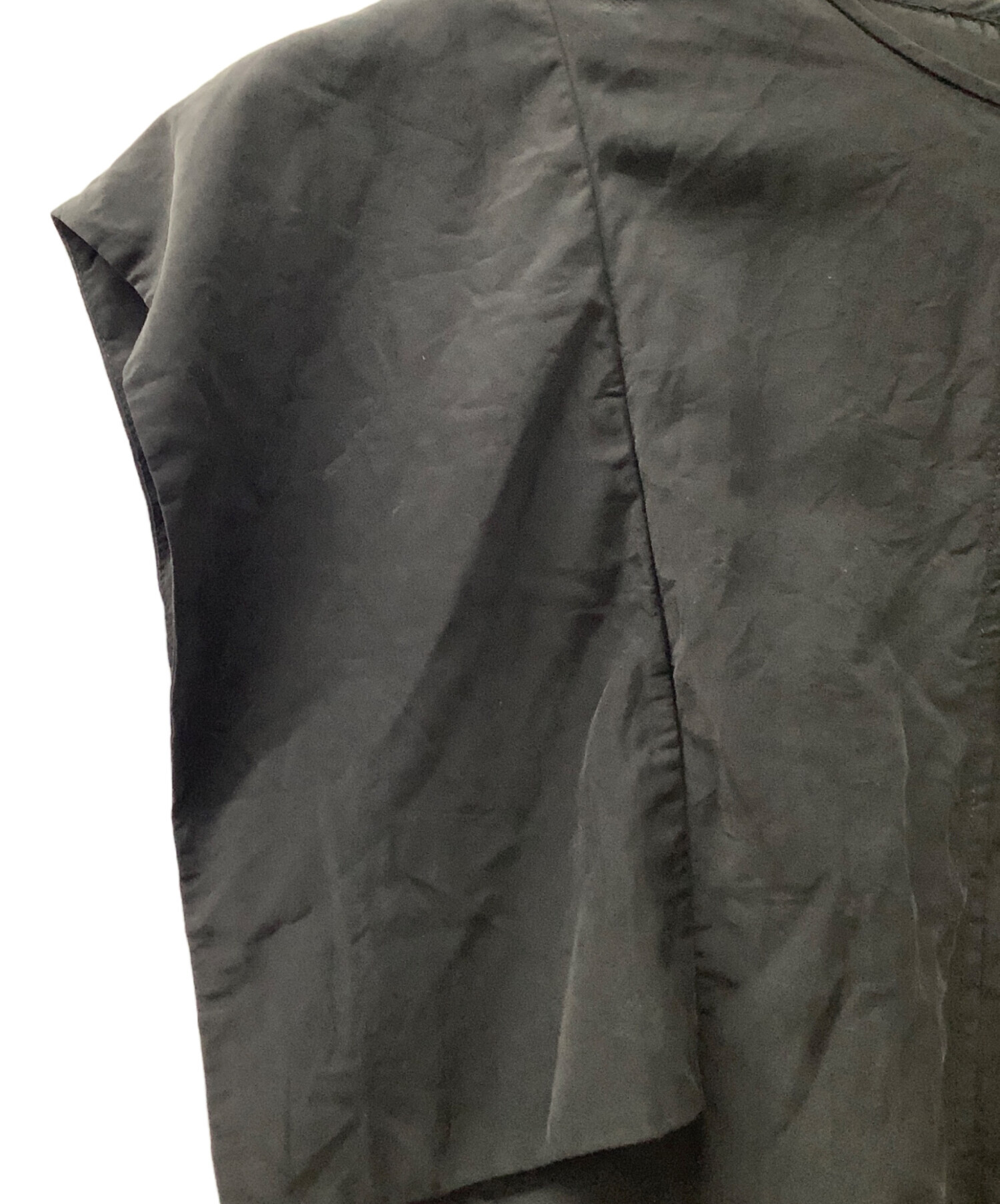 中古・古着通販】CLANE (クラネ) CLANE SQUARE SLEEVE BLOUSE ブラック 