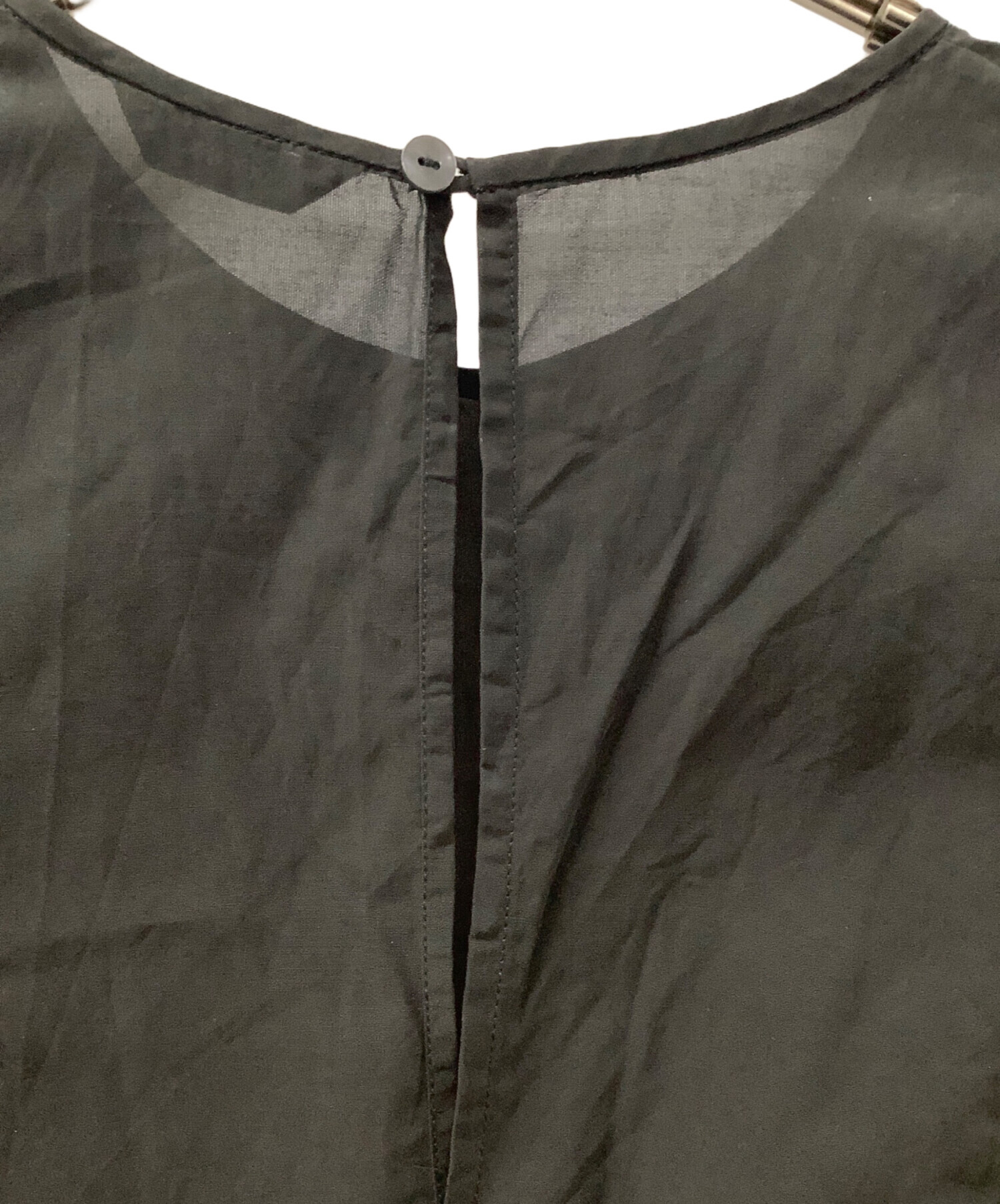 中古・古着通販】CLANE (クラネ) CLANE SQUARE SLEEVE BLOUSE ブラック 