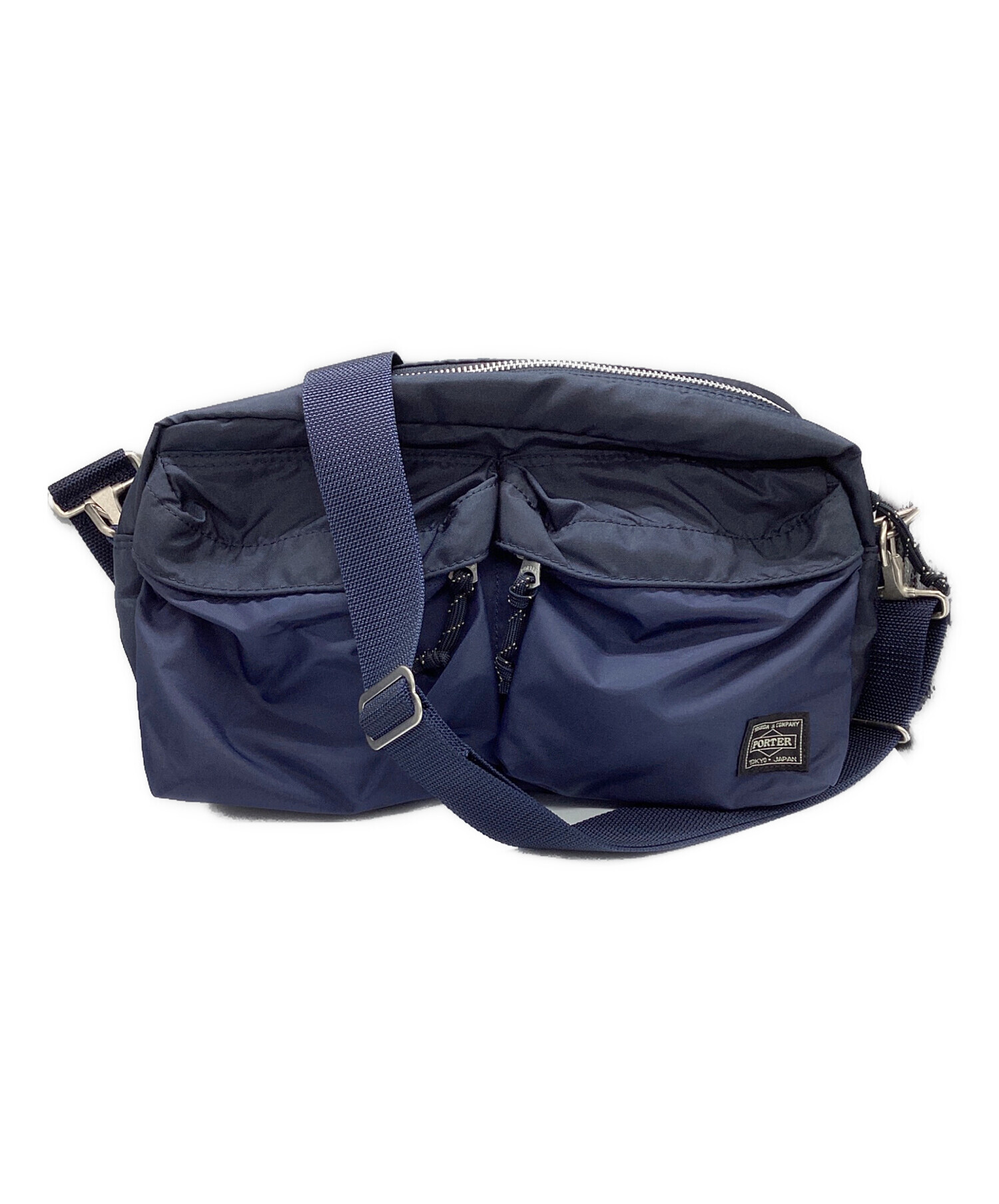 中古・古着通販】PORTER (ポーター) ショルダーバッグ ネイビー 中古・古着通販】PORTER (ポーター) ショルダーバッグ ネイビー