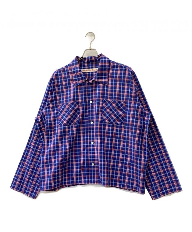 STOCKHOLM SURFBOARD CLUB カジュアルシャツ M 青 【古着】【中古】【送料無料】 中古・古着通販】Stockholm (surfboard) Club (ストックホルム