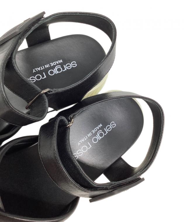 sergio rossi ブラックサンダル 38 中古・古着通販】sergio rossi (セルジオロッシ) スポーツサンダル
