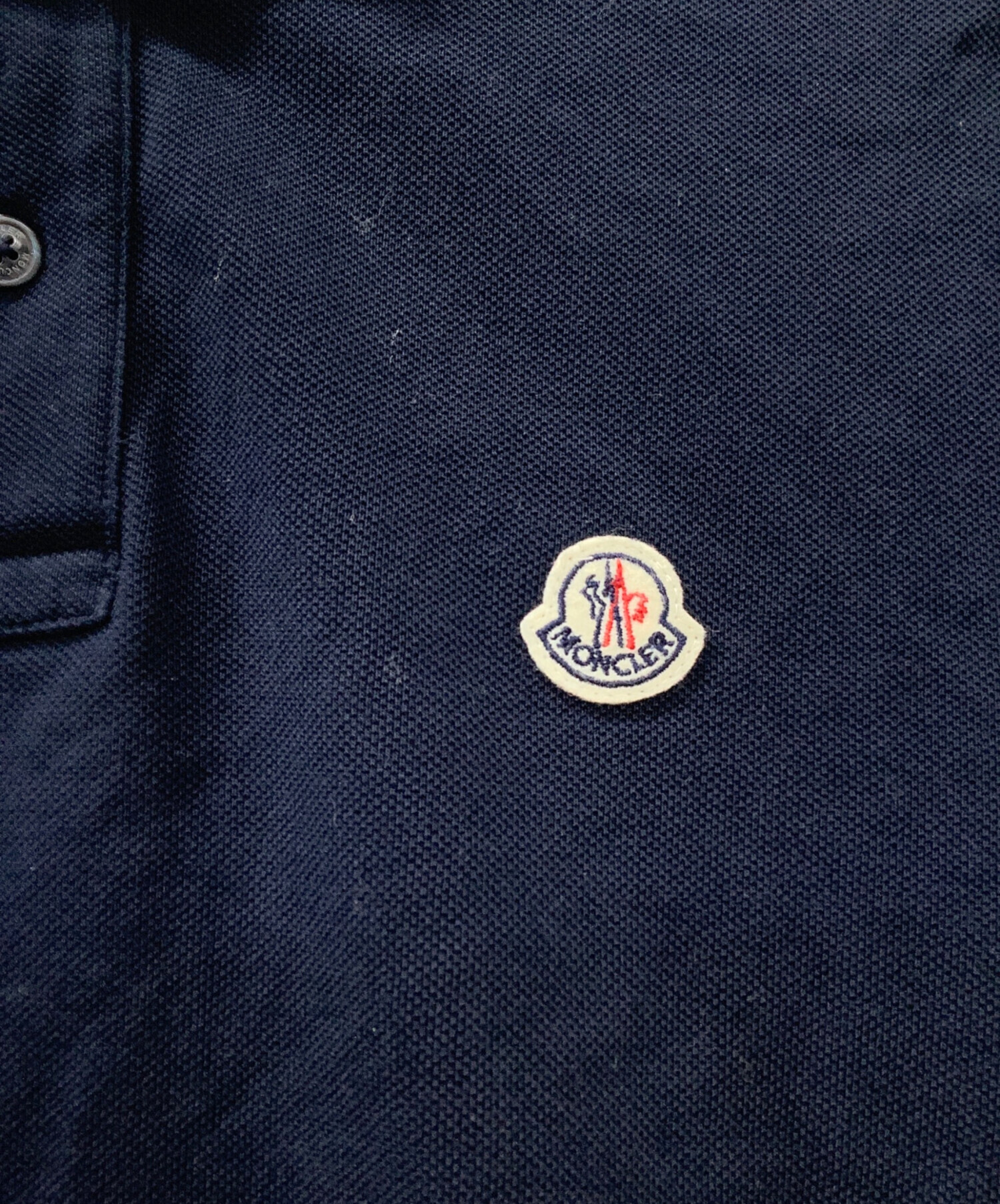 中古・古着通販】MONCLER (モンクレール) ポロシャツ ネイビー サイズ