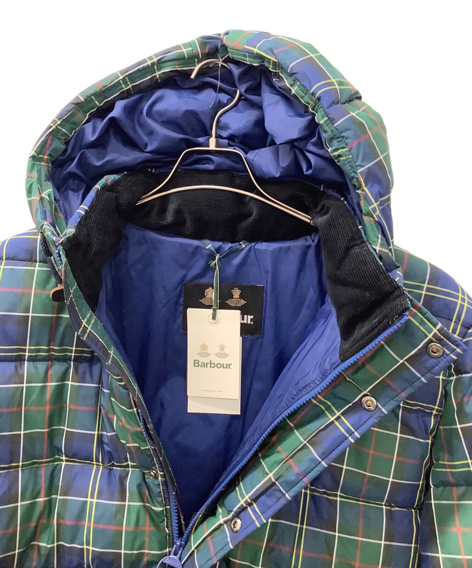 ビンテージ Barbour 中綿コート 中古・古着通販】Barbour (バブアー) 中綿ジャケット グリーン