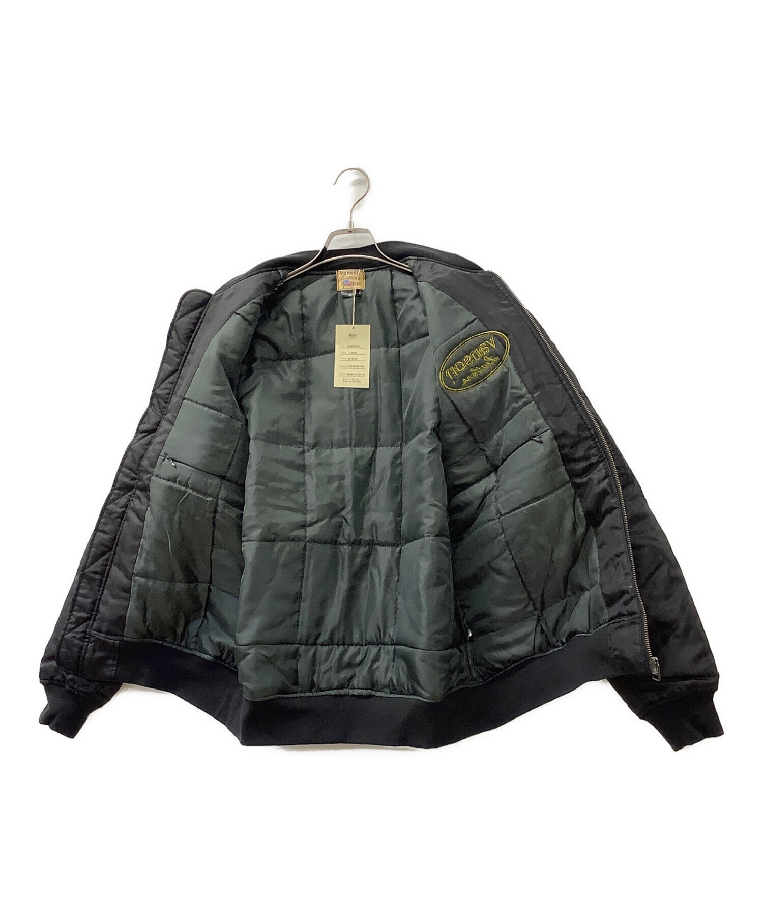 中古・古着通販】VANSON (バンソン) MA-1ジャケット ブラック サイズ:L