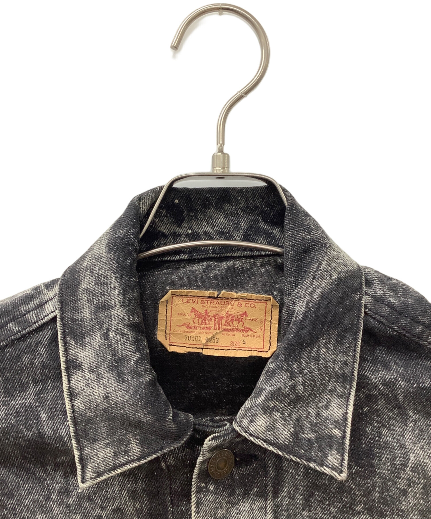 中古・古着通販】LEVI'S (リーバイス) デニムジャケット グレー サイズ