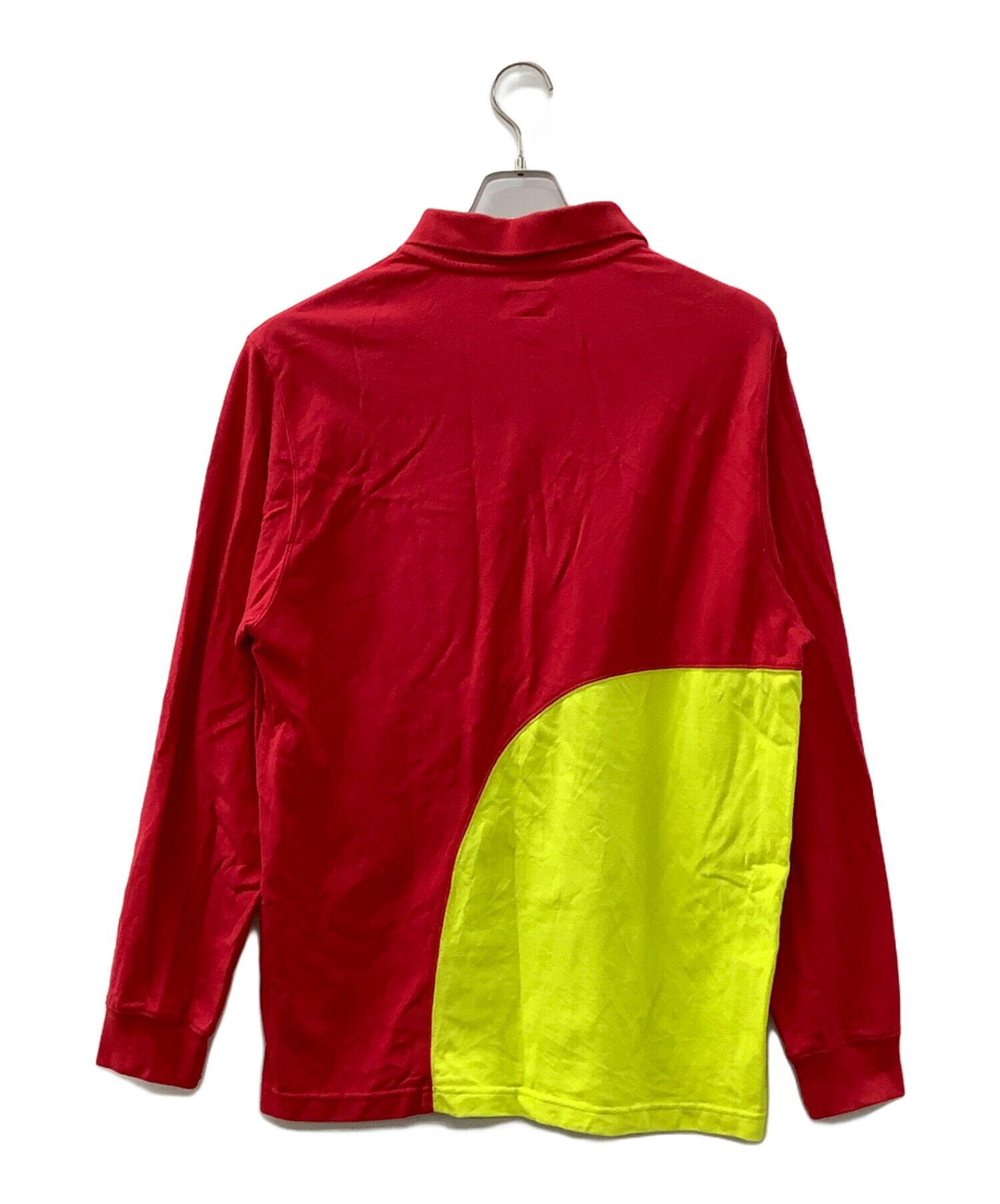 中古・古着通販】SUPREME (シュプリーム) ポロシャツ レッド×ライム