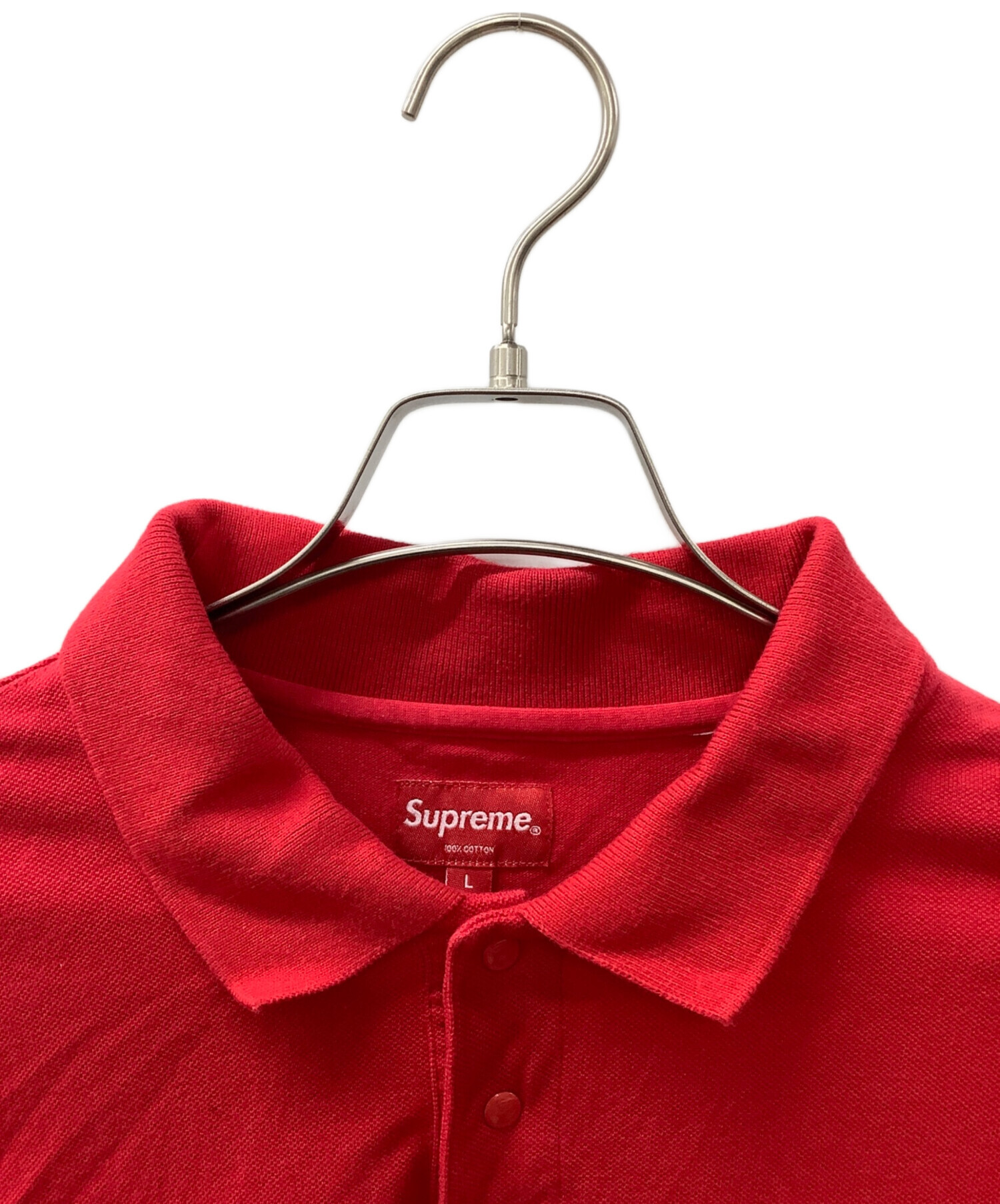 中古・古着通販】SUPREME (シュプリーム) ポロシャツ レッド×ライム