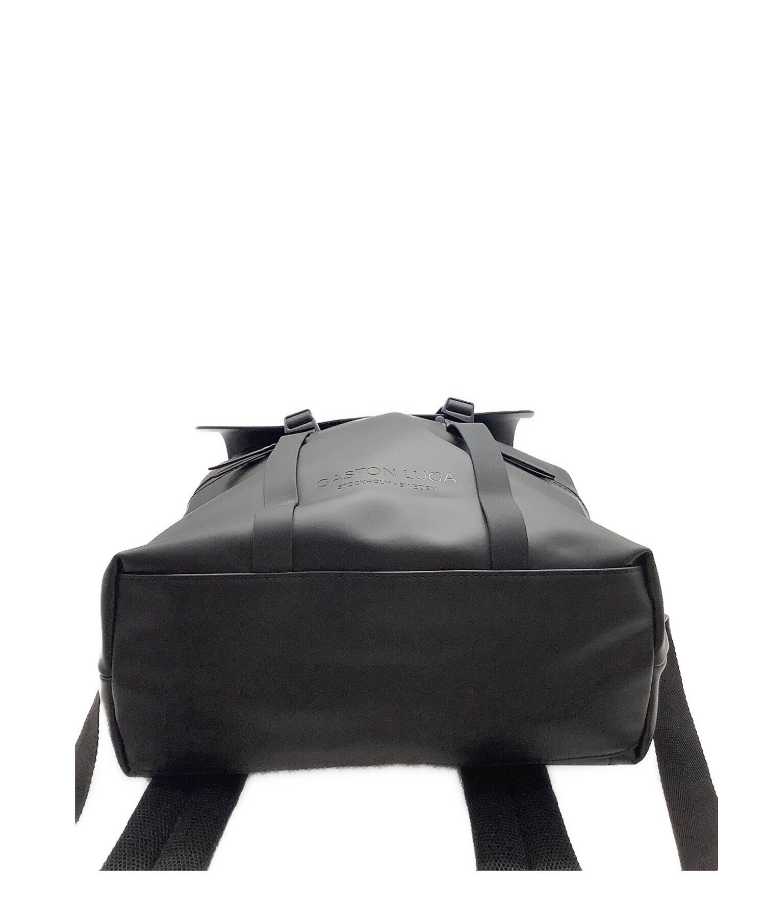 【新古品】Gaston Luga Clässic ブラック/ブラウン 中古・古着通販】GASTON LUGA (ガストンルーガ) リュック ブラック