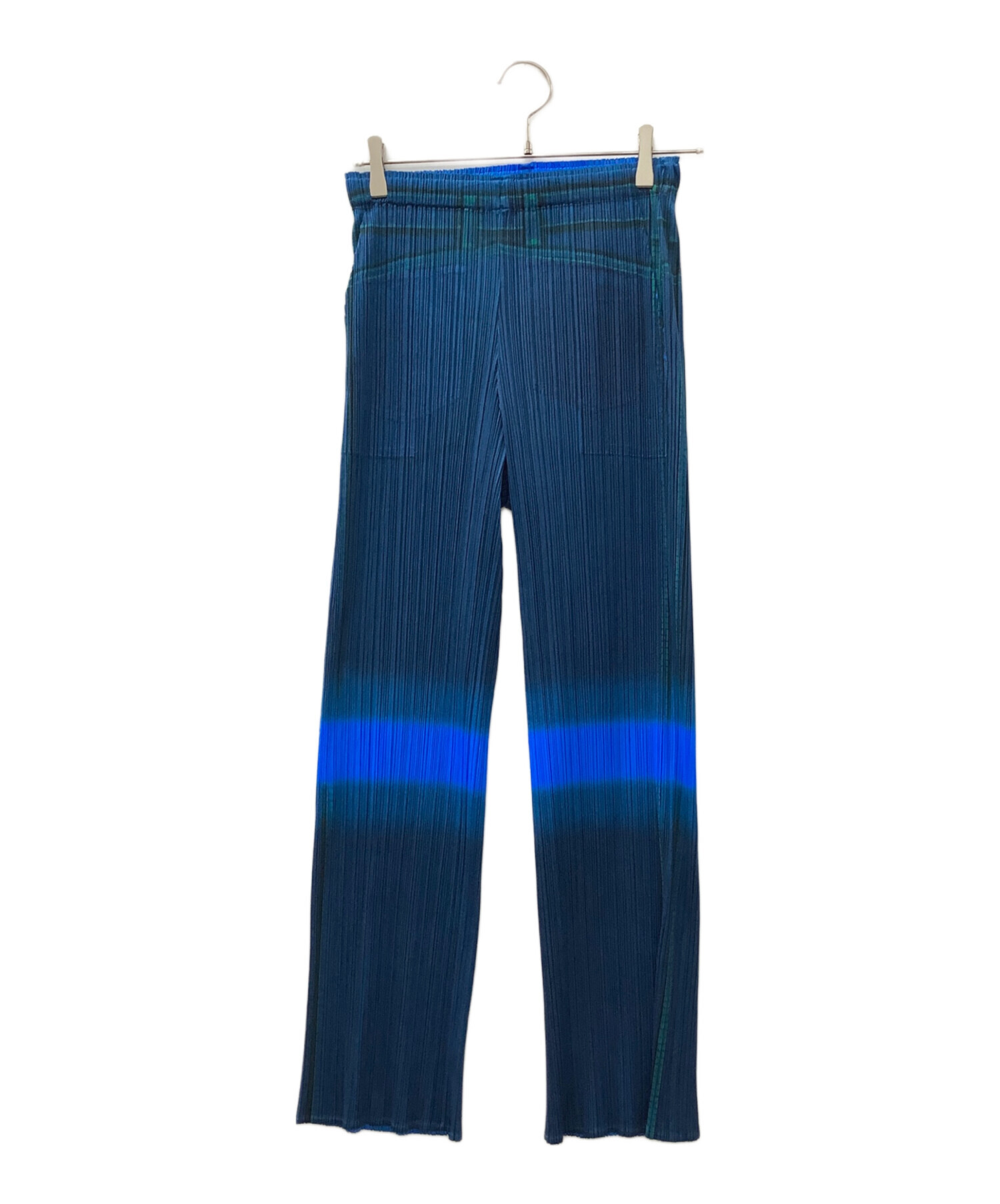 PLEATS PLEASE! プリーツハーレムパンツ ブルー 中古・古着通販】PLEATS PLEASE (プリーツプリーズ) プリーツパンツ