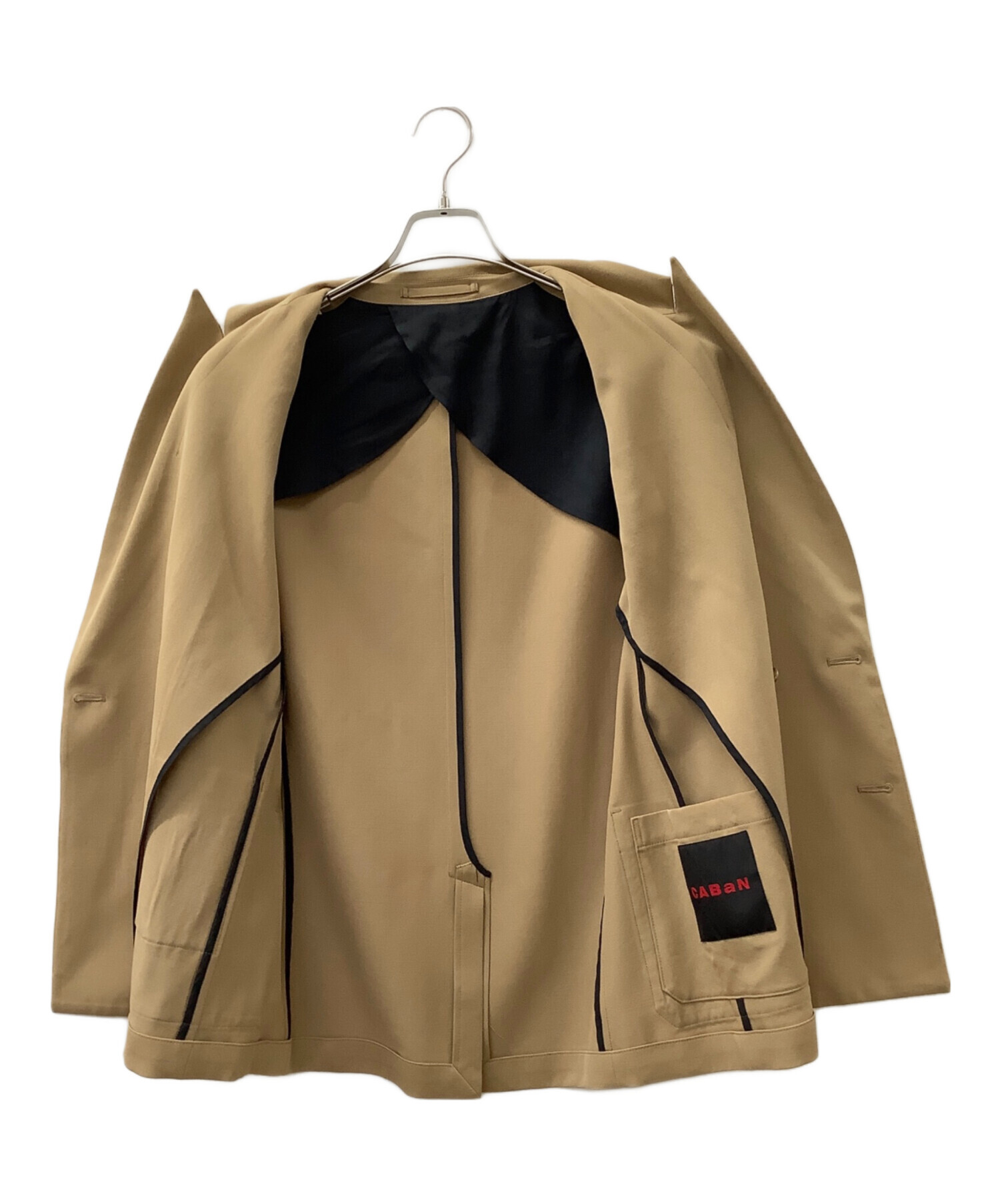 中古・古着通販】CABAN (キャバン) ウールギャバジンダブルブレスト