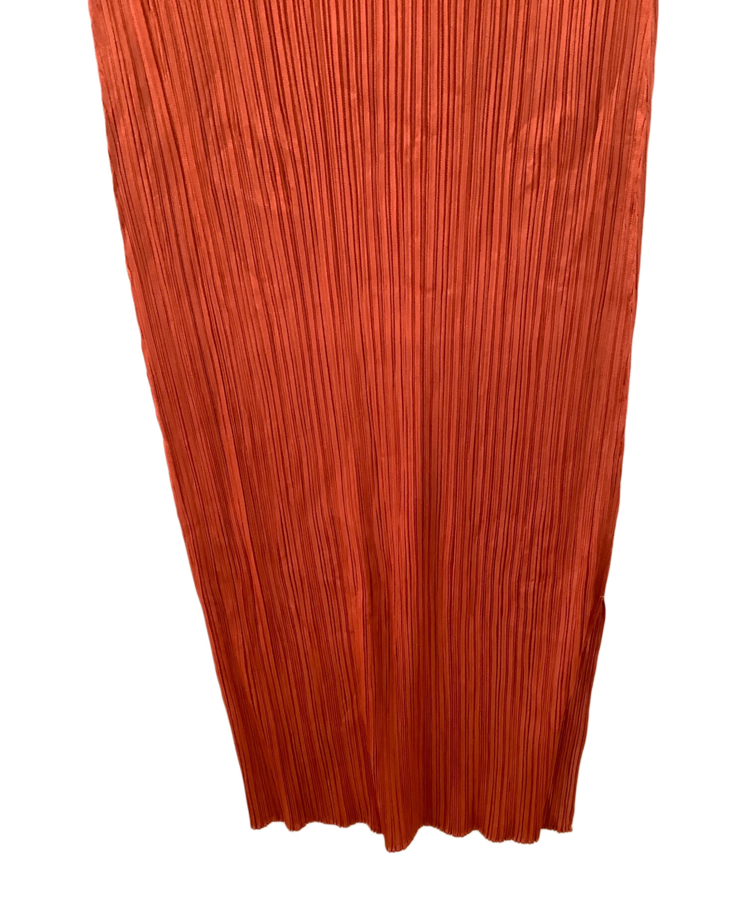 PLEATS PLEASE ノースリーブ ツール柄 オレンジ 中古・古着通販】PLEATS PLEASE (プリーツプリーズ) ノースリーブ