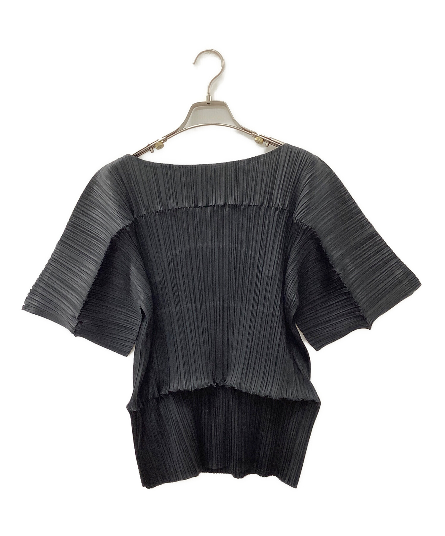 PLEATS PLEASE 半袖ブラウス　サイズ３ PLEATS PLEASE(プリーツプリーズ) 半袖カットソー サイズ03 L