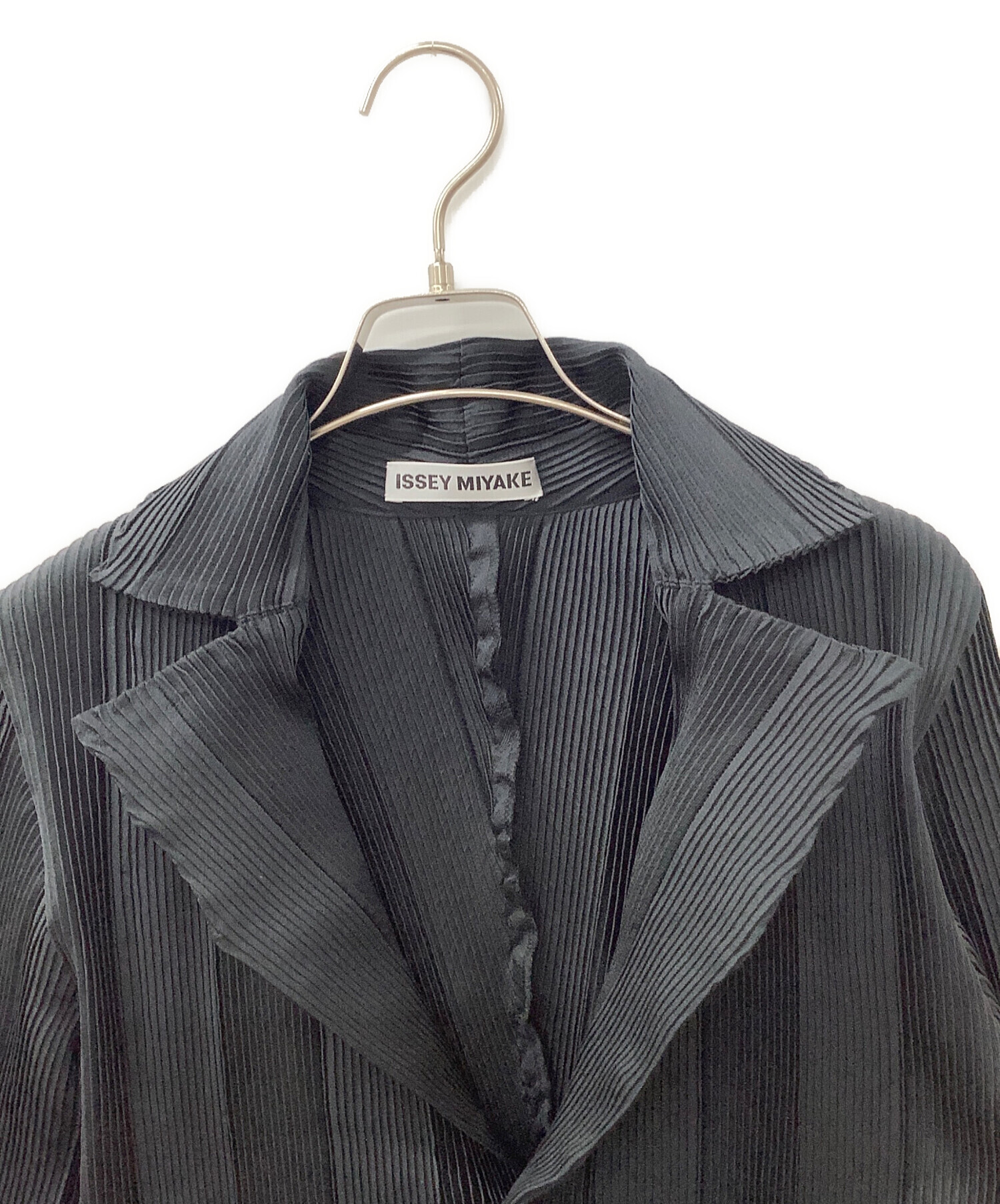 中古・古着通販】ISSEY MIYAKE (イッセイミヤケ) ジャケット ブラック