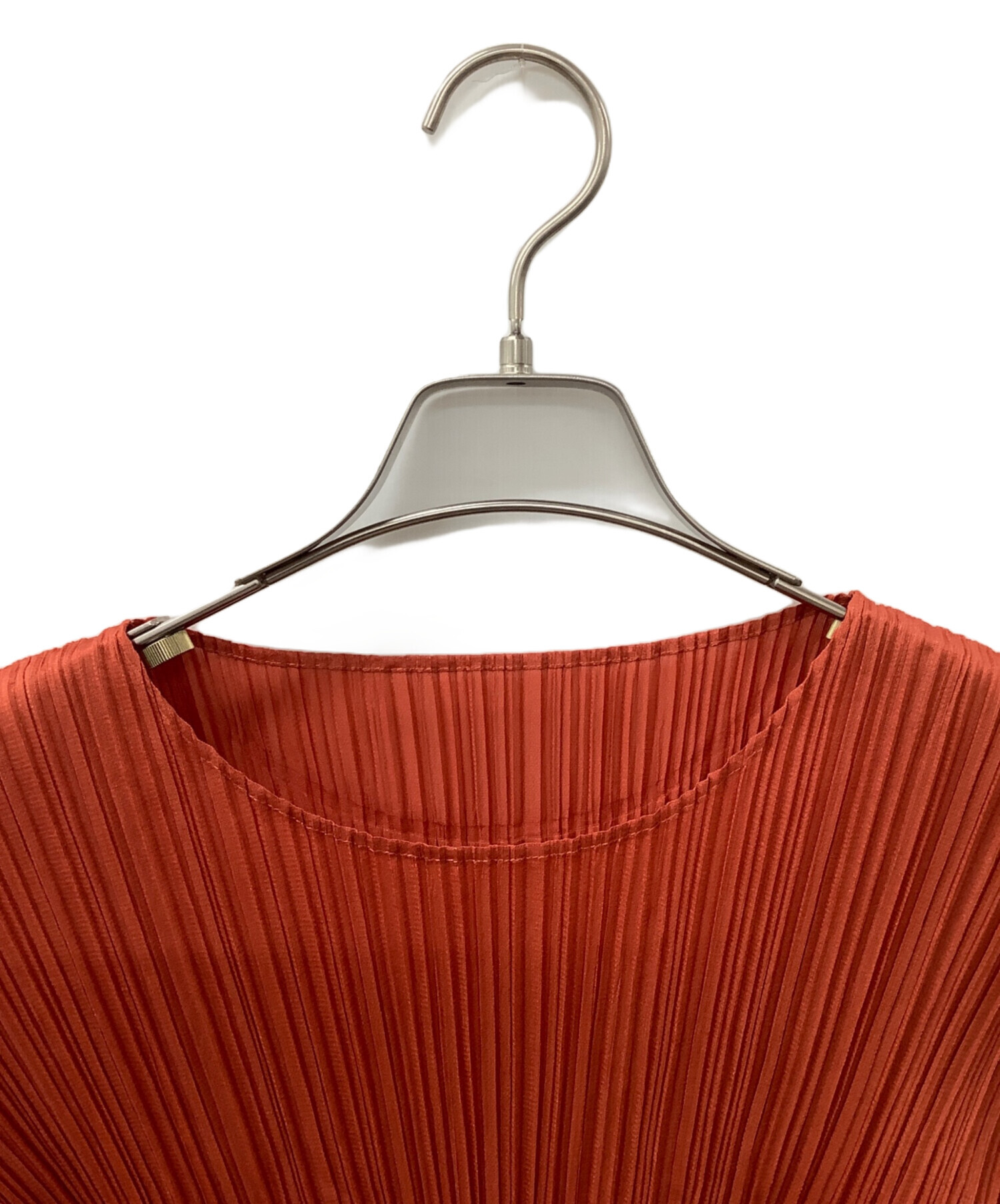 Pleats please プリーツプリーズ　トップス　半袖　　オレンジ　3 中古・古着通販】PLEATS PLEASE (プリーツプリーズ) 半袖カットソー