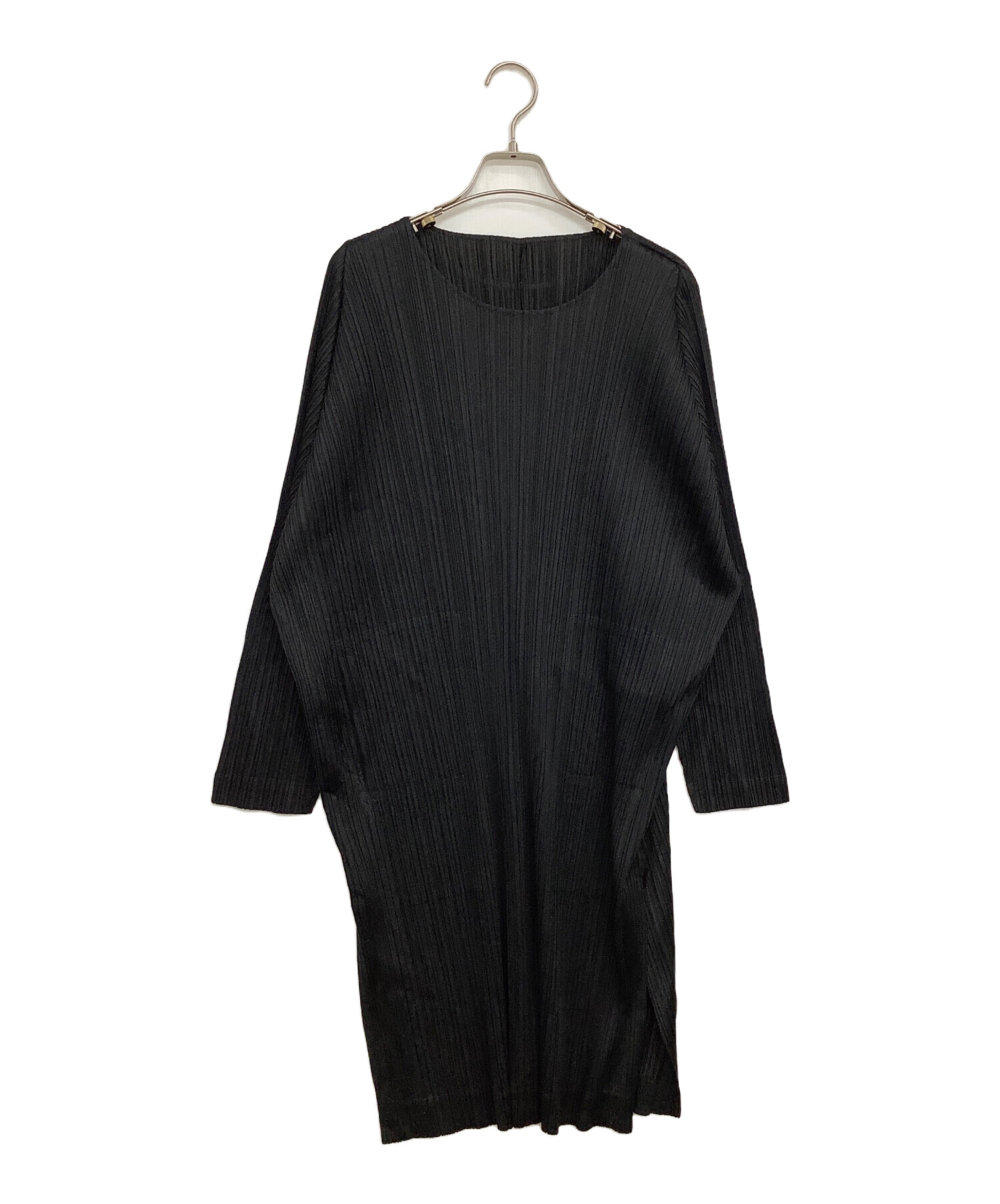 PLEATS PLEASE ❣️ブラック長袖 中古・古着通販】PLEATS PLEASE (プリーツプリーズ) 長袖ワンピース